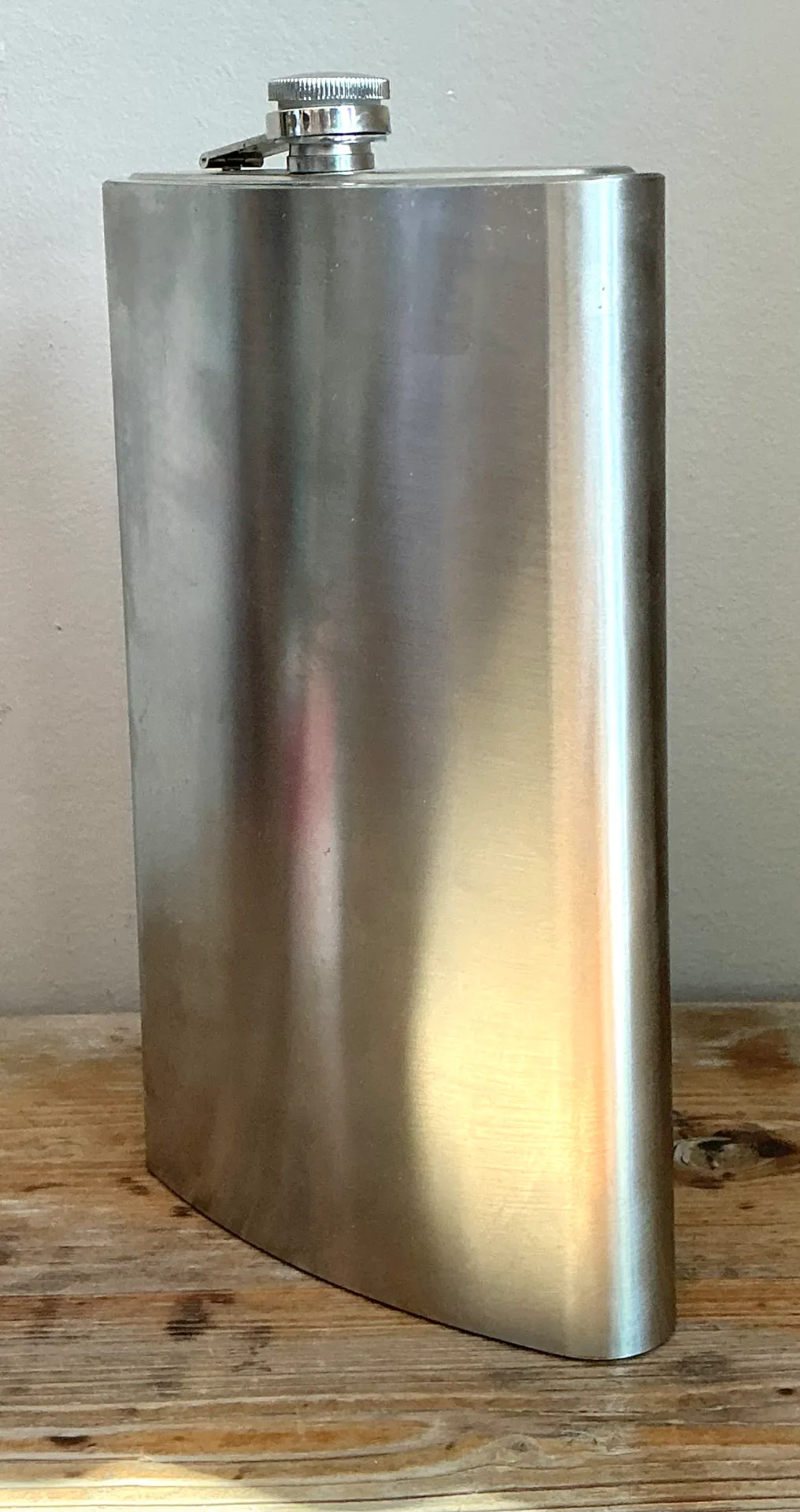 Vintage Oversized Stainless Steel Flask — additional photo 6
