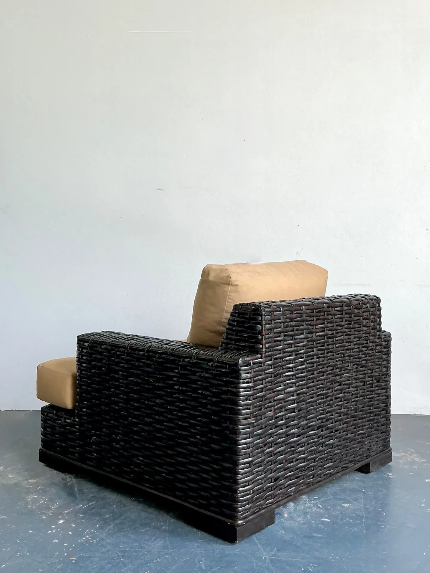 Vintage Ralph Lauren “Modern Organic” Woven Rattan Lounge Chair — additional photo 8