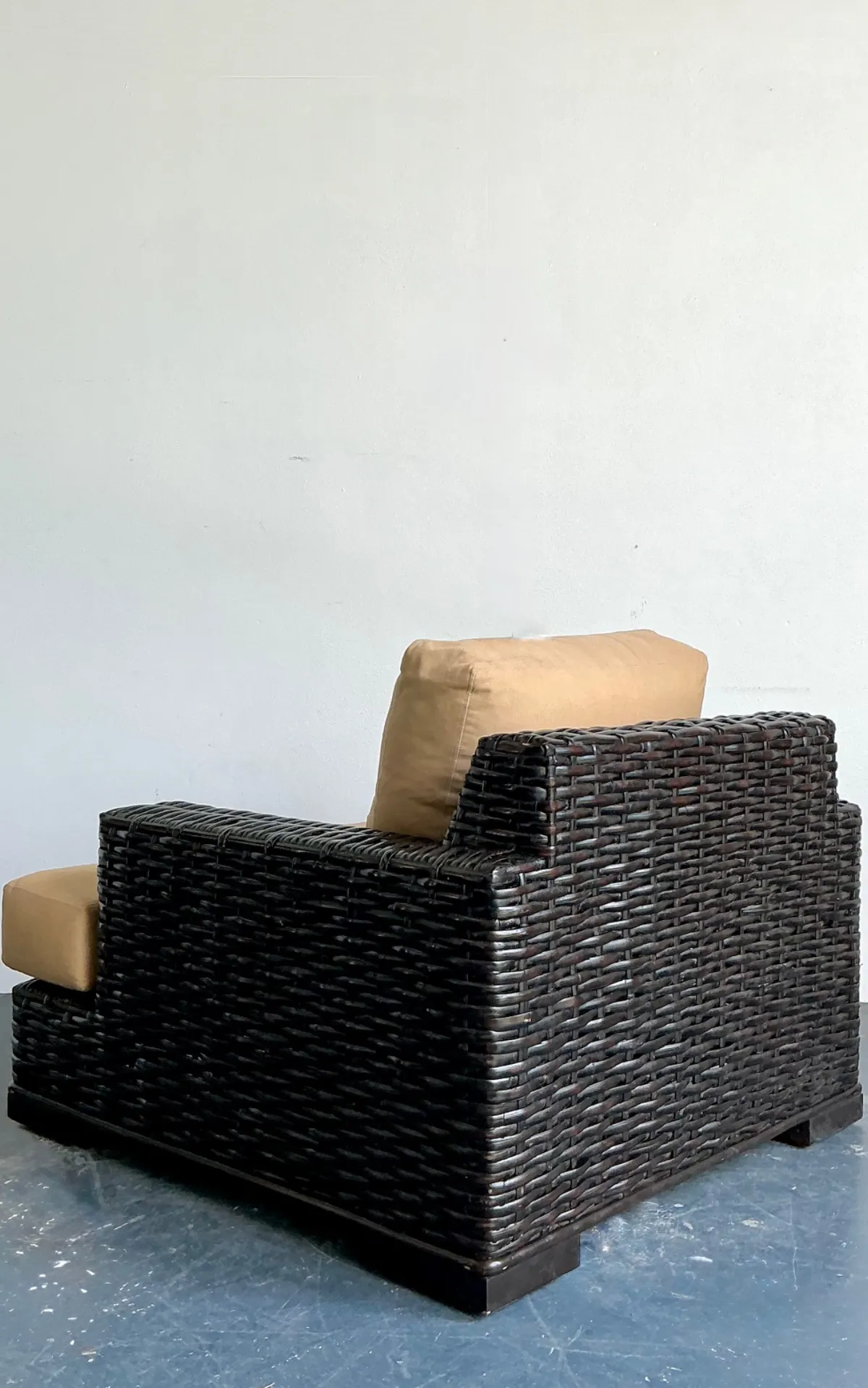 Vintage Ralph Lauren “Modern Organic” Woven Rattan Lounge Chair — additional photo 8