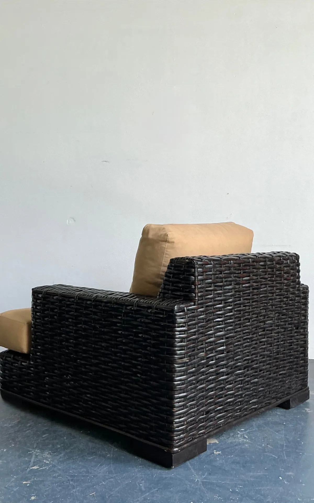 Vintage Ralph Lauren “Modern Organic” Woven Rattan Lounge Chair — additional photo 6