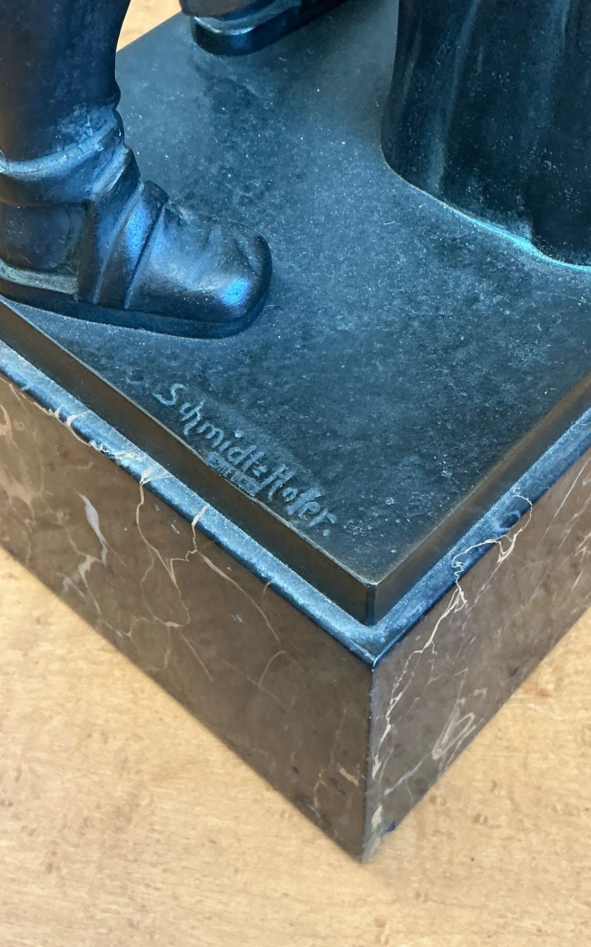 Vintage Bronze Blacksmith Sculpture — additional photo 5