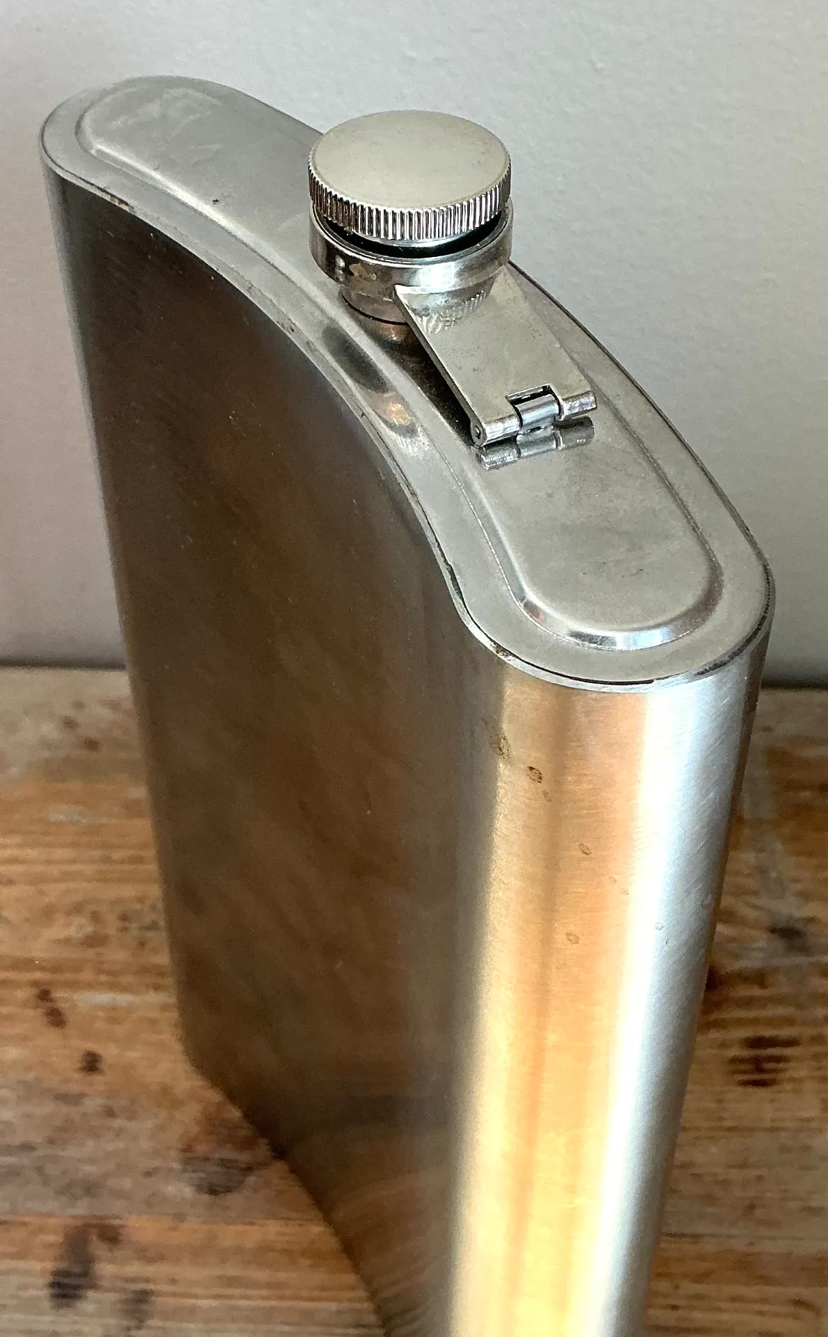 Vintage Oversized Stainless Steel Flask — additional photo 3