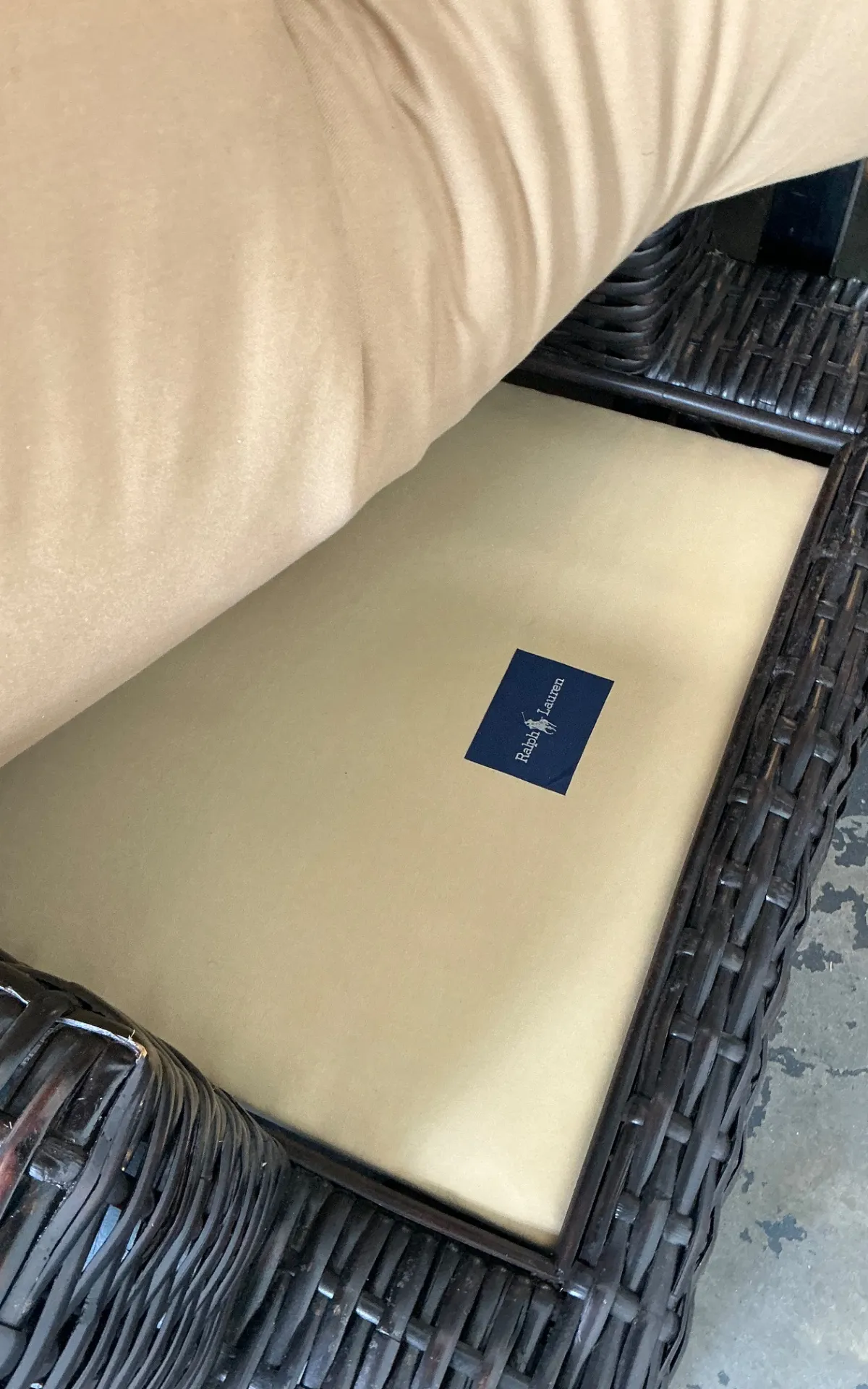 Vintage Ralph Lauren “Modern Organic” Woven Rattan Lounge Chair