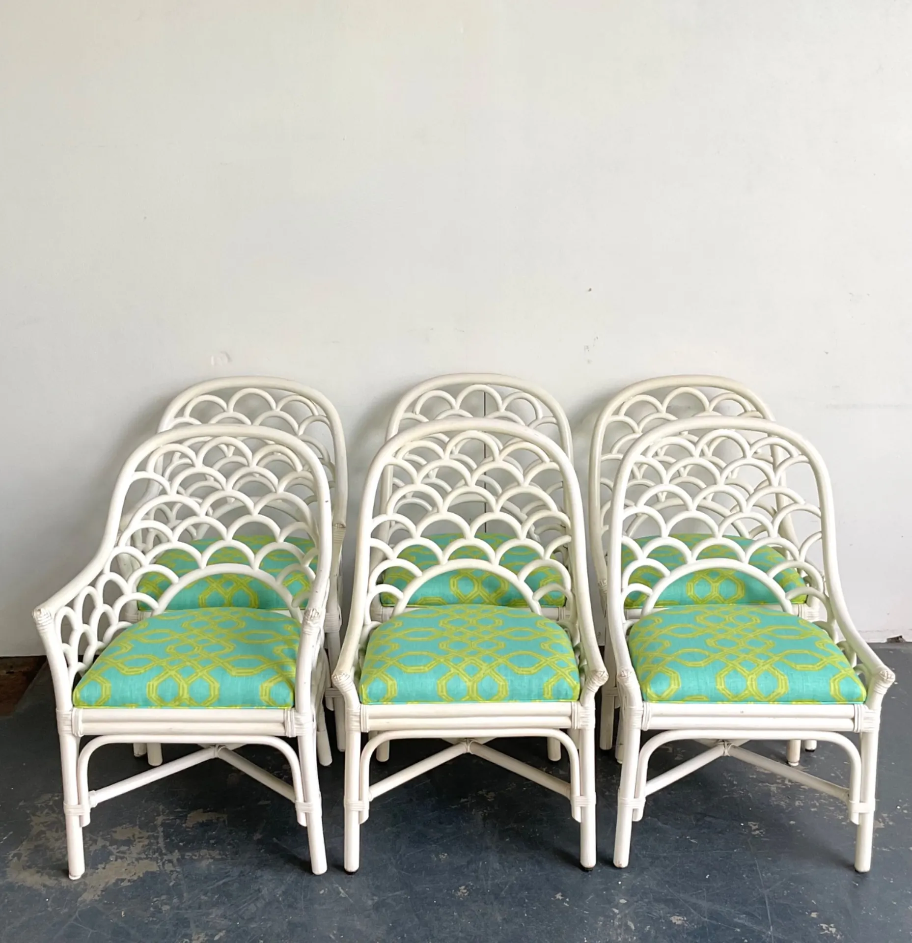 Chairs in Lilly Pulitzer for Lee Jofa “Well Connected” Set of 6 — additional photo 2