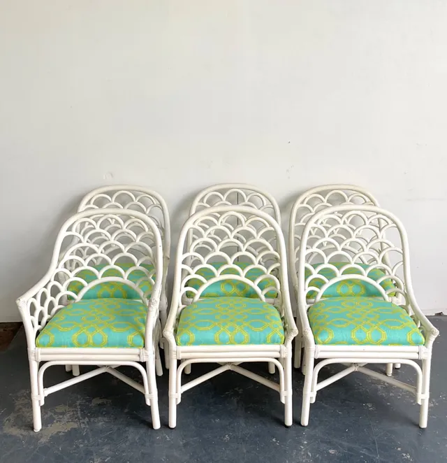 Chairs in Lilly Pulitzer for Lee Jofa “Well Connected” Set of 6 — additional photo 2