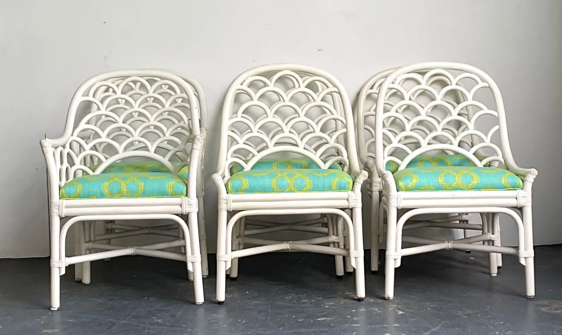 Chairs in Lilly Pulitzer for Lee Jofa “Well Connected” Set of 6 — additional photo 6