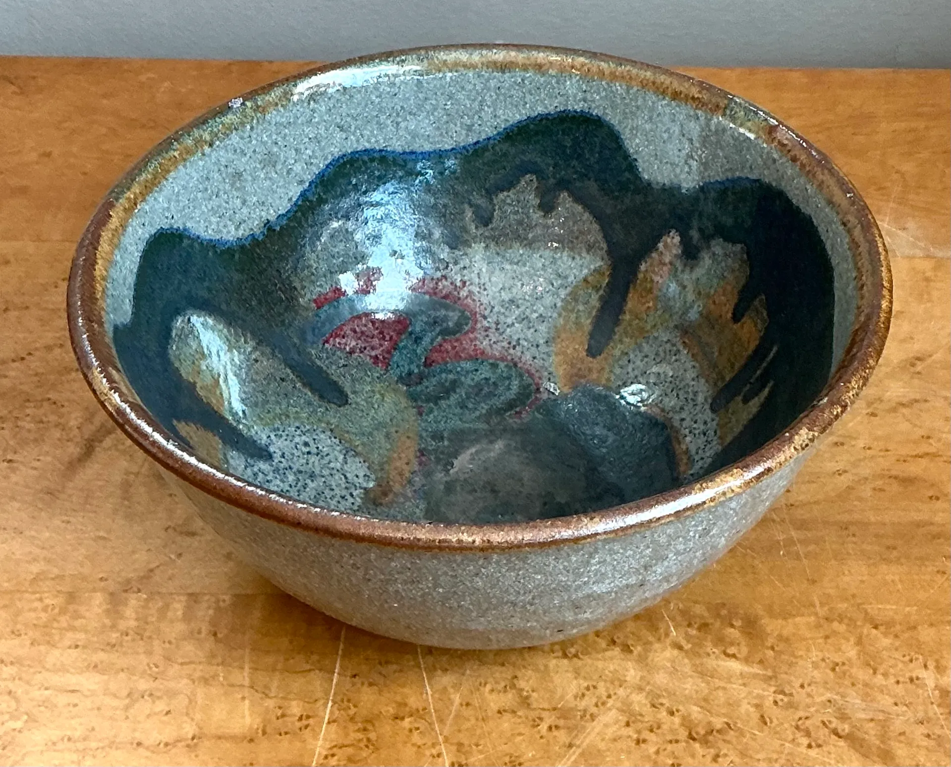 Vintage Abstract Ceramic Bowl — additional photo 8