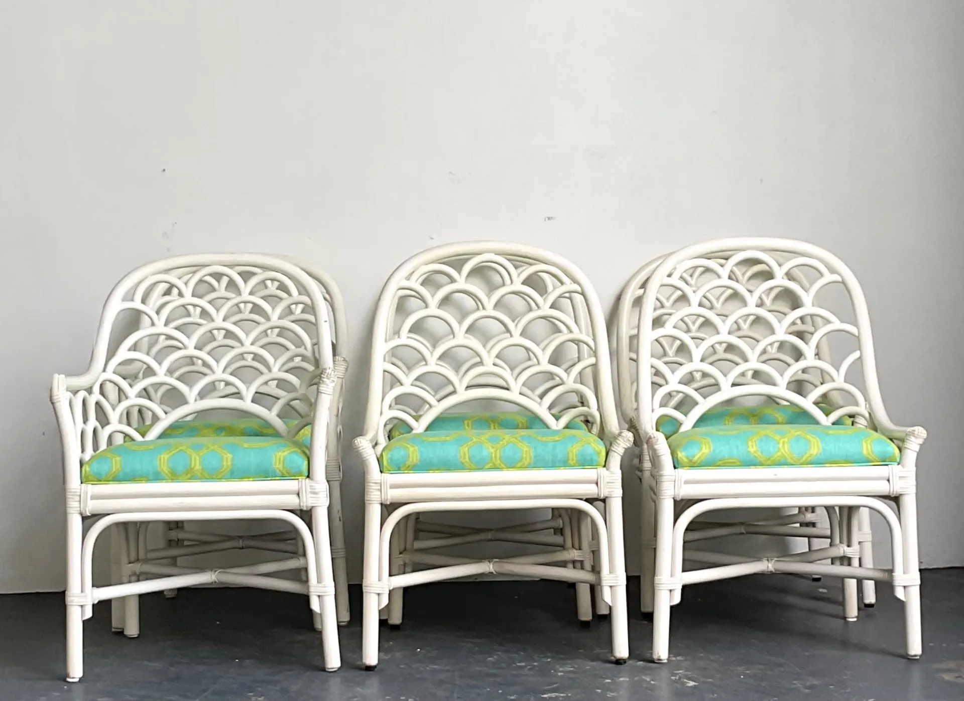 Chairs in Lilly Pulitzer for Lee Jofa “Well Connected” Set of 6 — additional photo 7