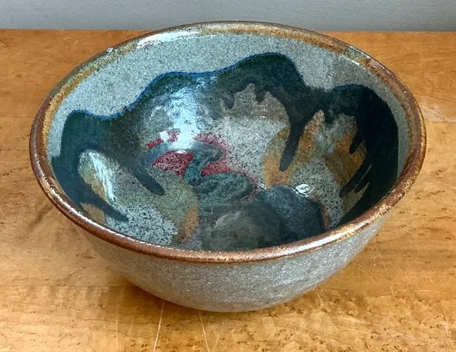 Vintage Abstract Ceramic Bowl — additional photo 6