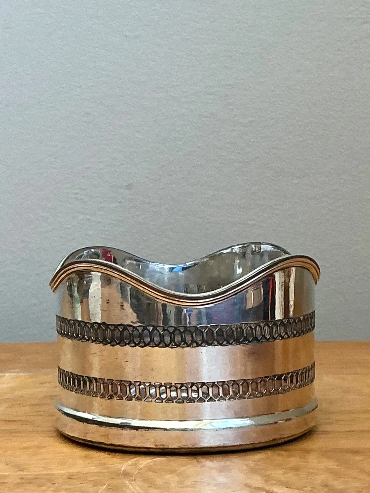 Vintage Silverplate Wine Coaster — additional photo 1