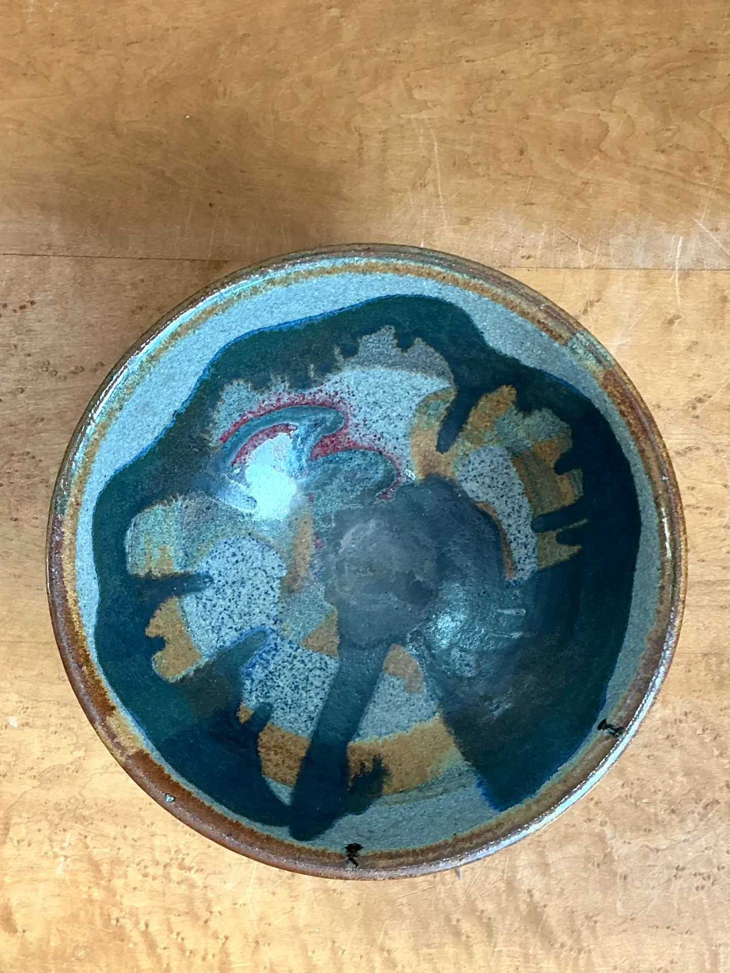 Vintage Abstract Ceramic Bowl — additional photo 4
