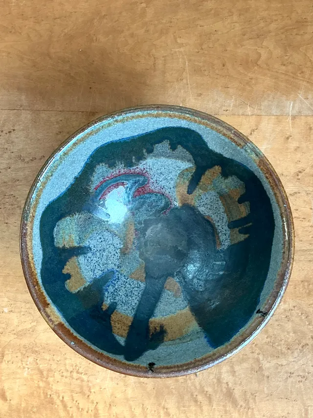 Vintage Abstract Ceramic Bowl — additional photo 4