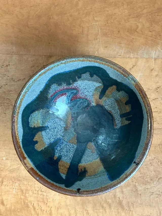 Vintage Abstract Ceramic Bowl — additional photo 2
