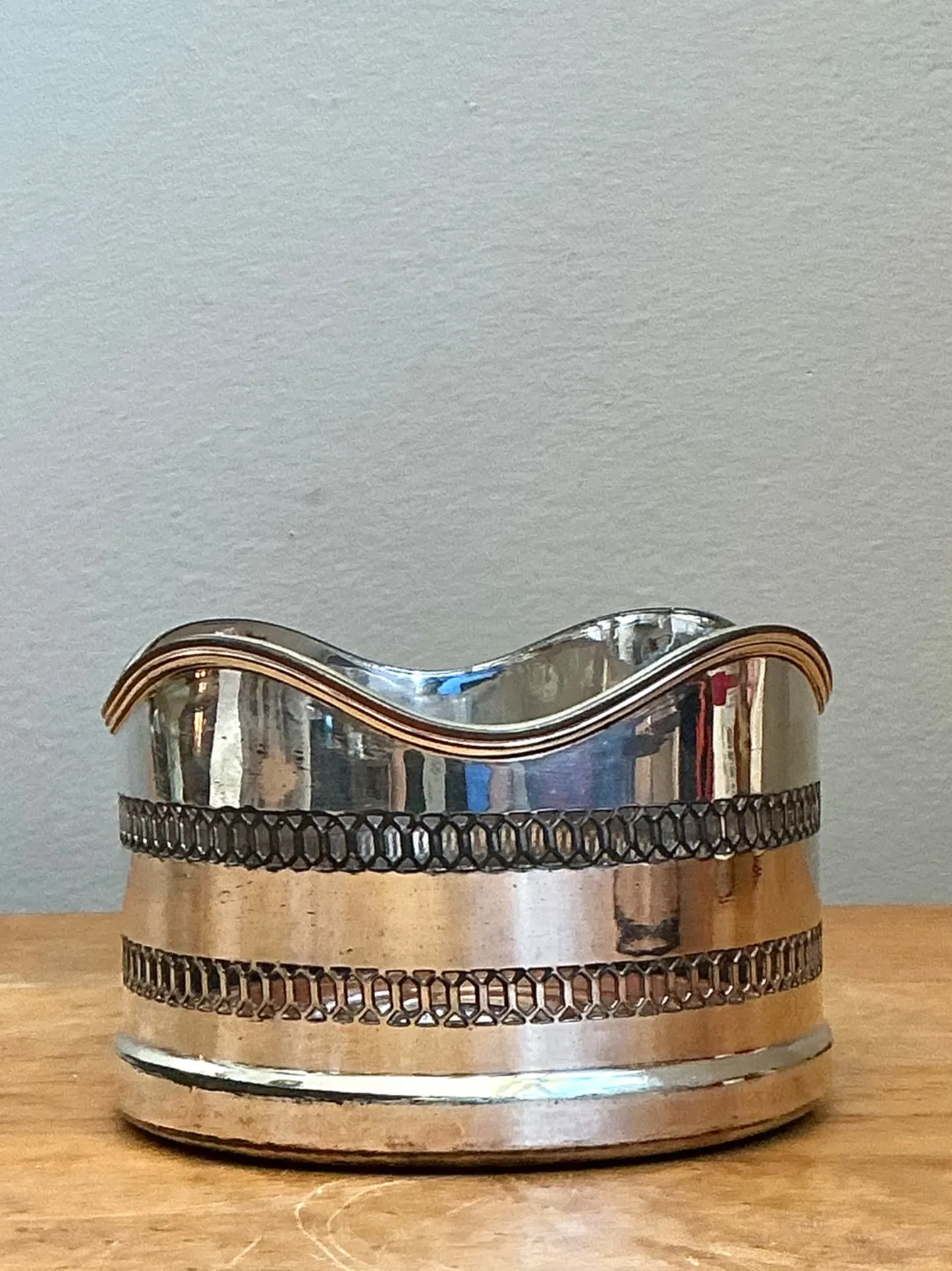 Vintage Silverplate Wine Coaster — additional photo 2