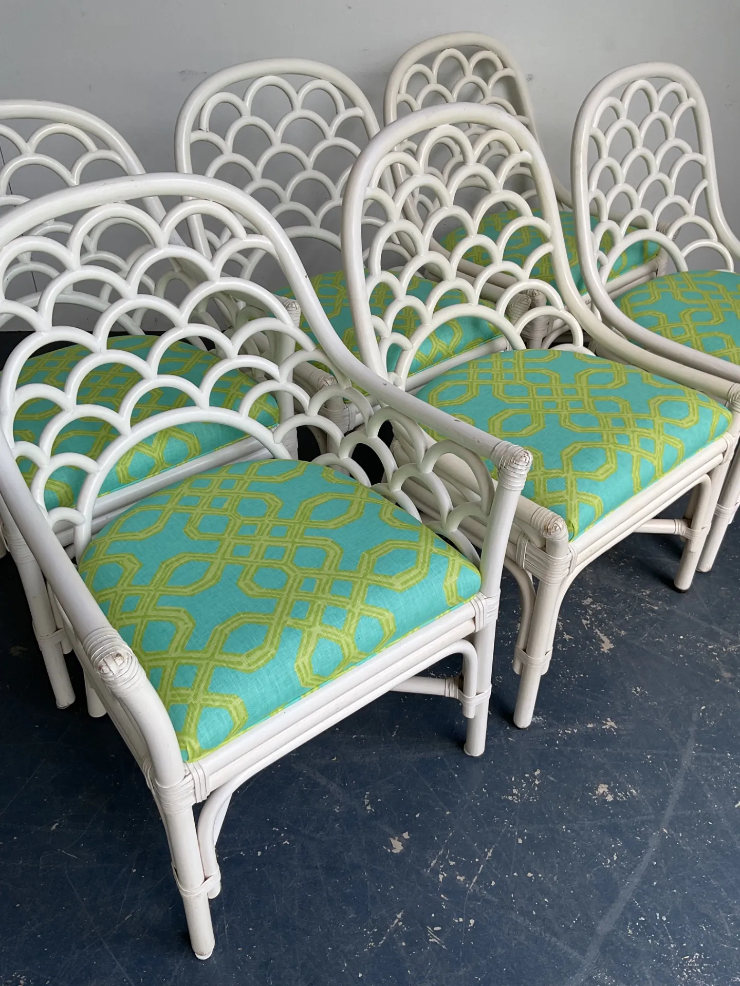 Chairs in Lilly Pulitzer for Lee Jofa “Well Connected” Set of 6 — additional photo 4