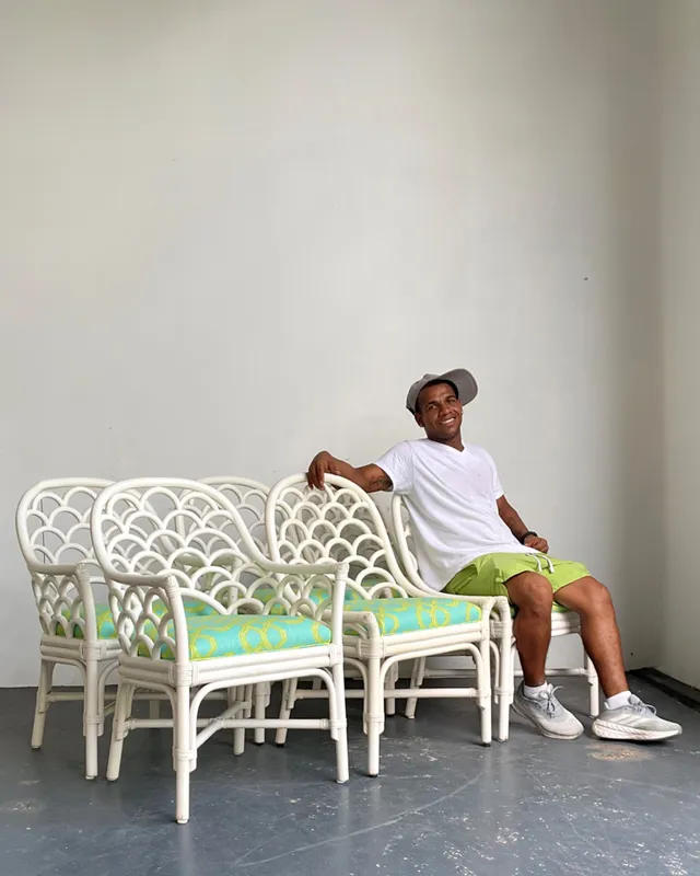 Chairs in Lilly Pulitzer for Lee Jofa “Well Connected” Set of 6 — additional photo 8