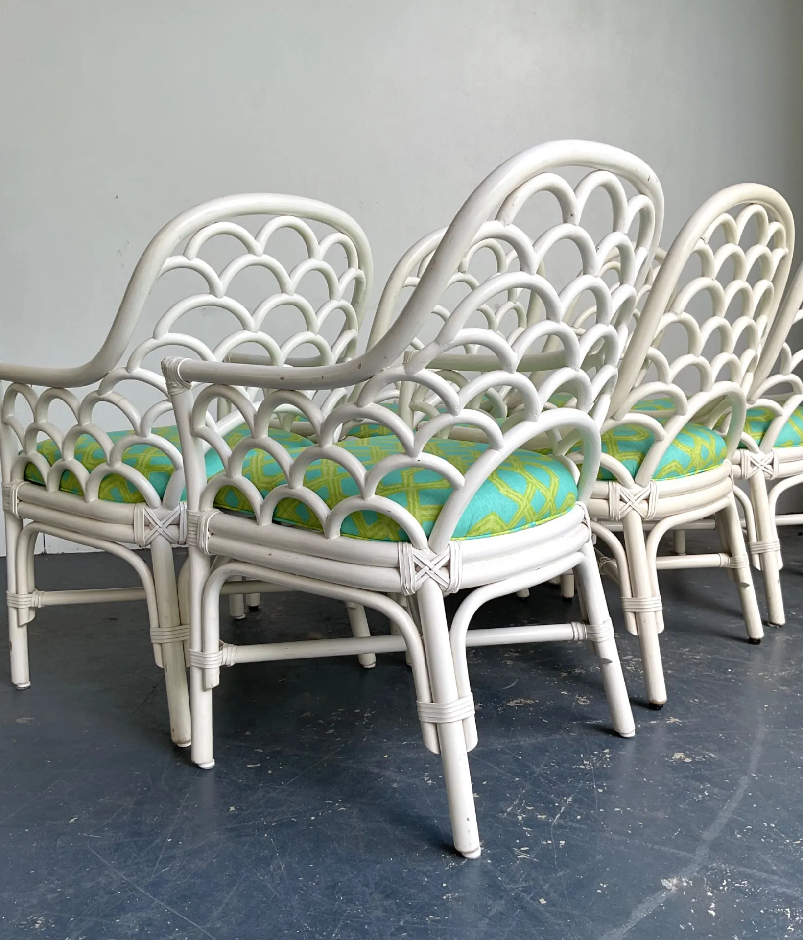 Chairs in Lilly Pulitzer for Lee Jofa “Well Connected” Set of 6 — additional photo 3