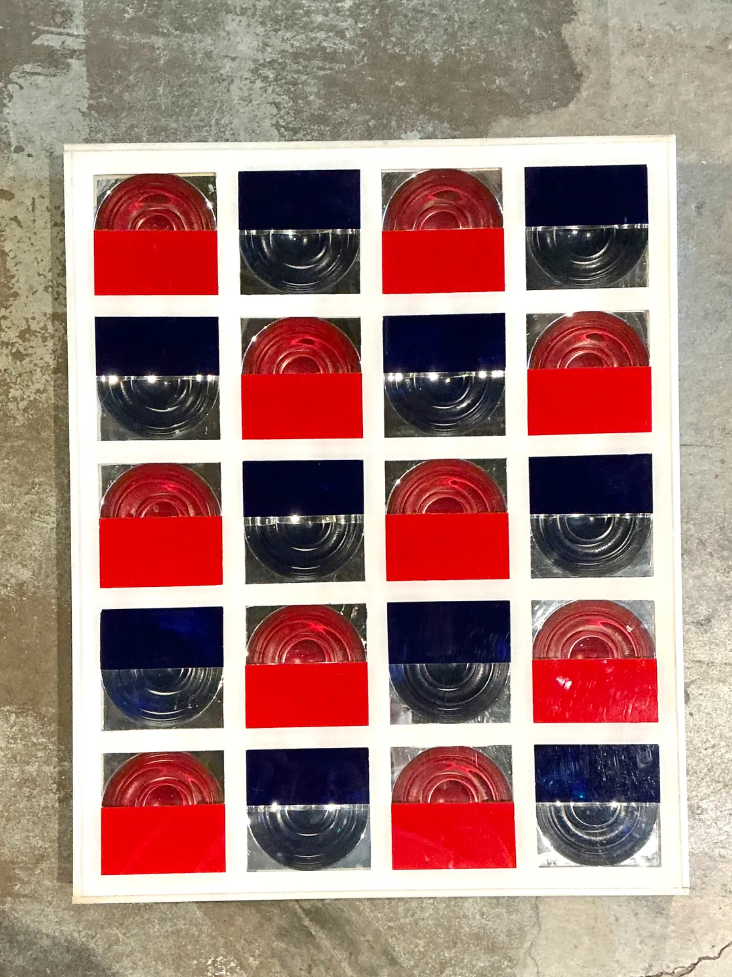 Vintage Lucite and Wood Geometric Wall Art — additional photo 5