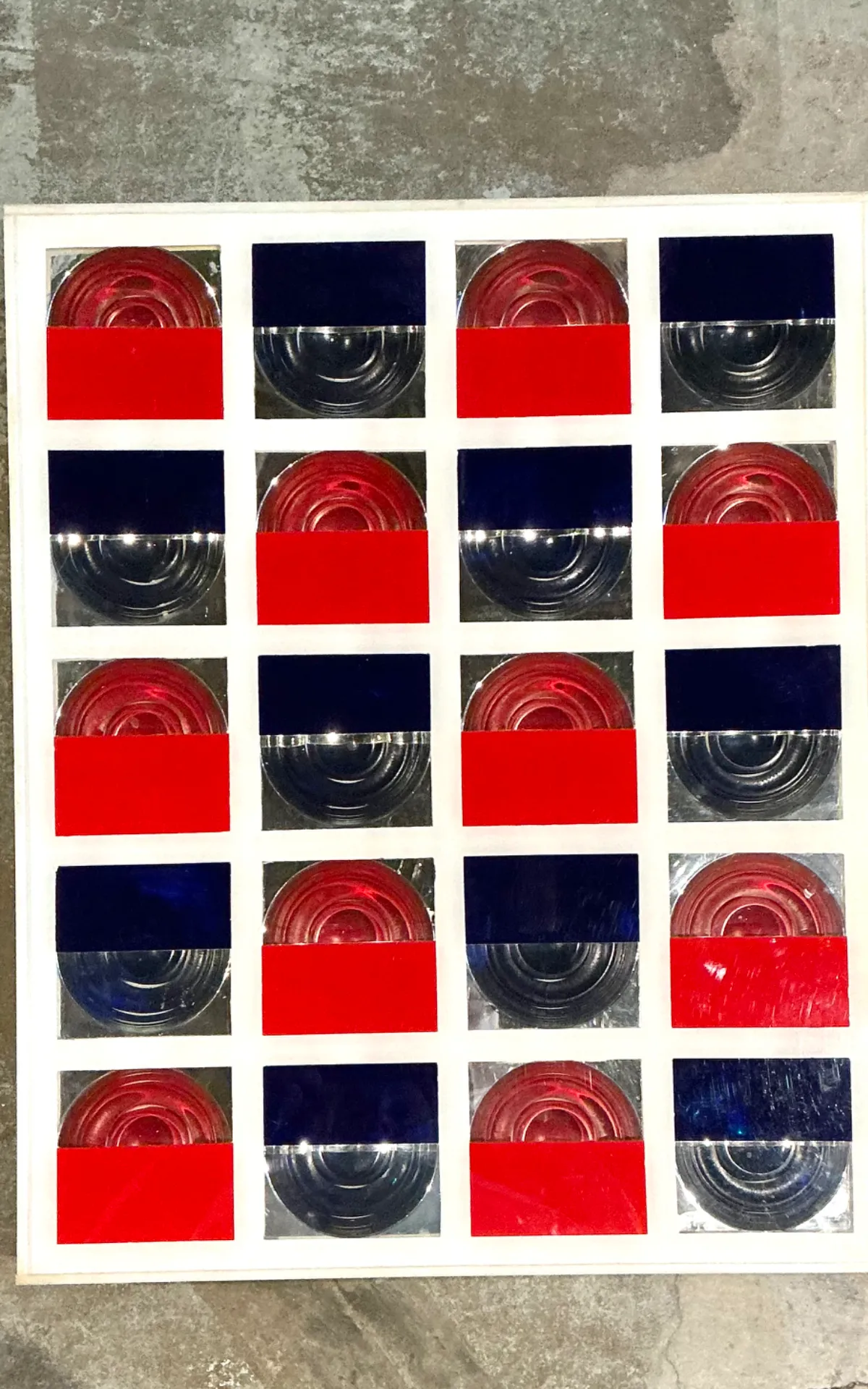 Vintage Lucite and Wood Geometric Wall Art — additional photo 5