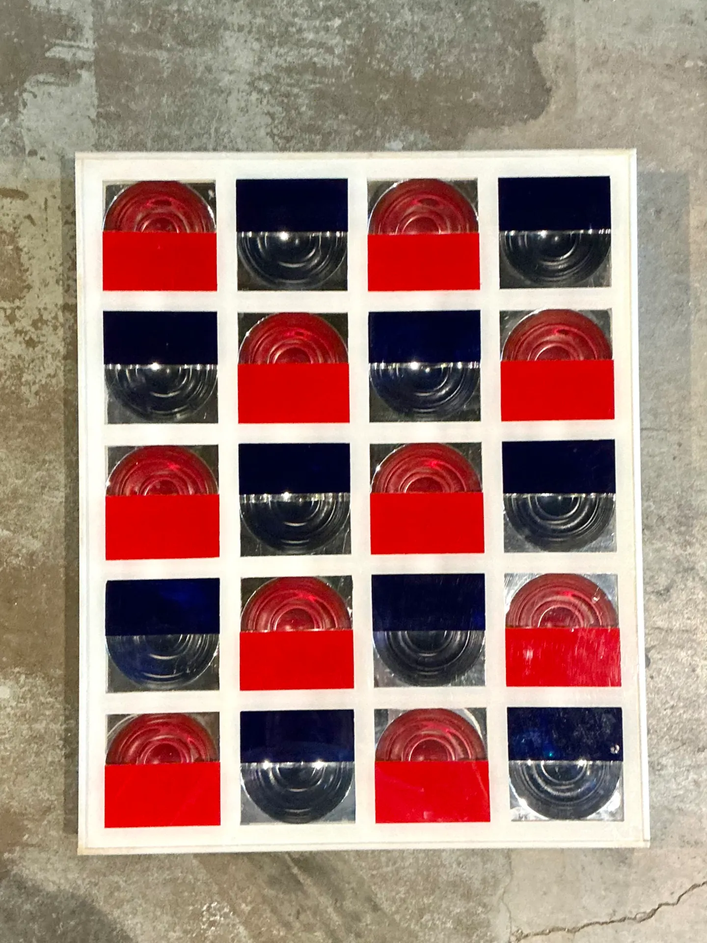 Vintage Lucite and Wood Geometric Wall Art — additional photo 8