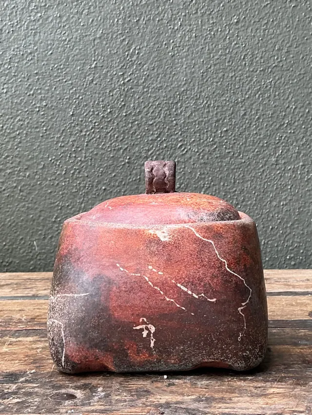 Vintage Studio Pottery Lidded Ceramic Jar — additional photo 2