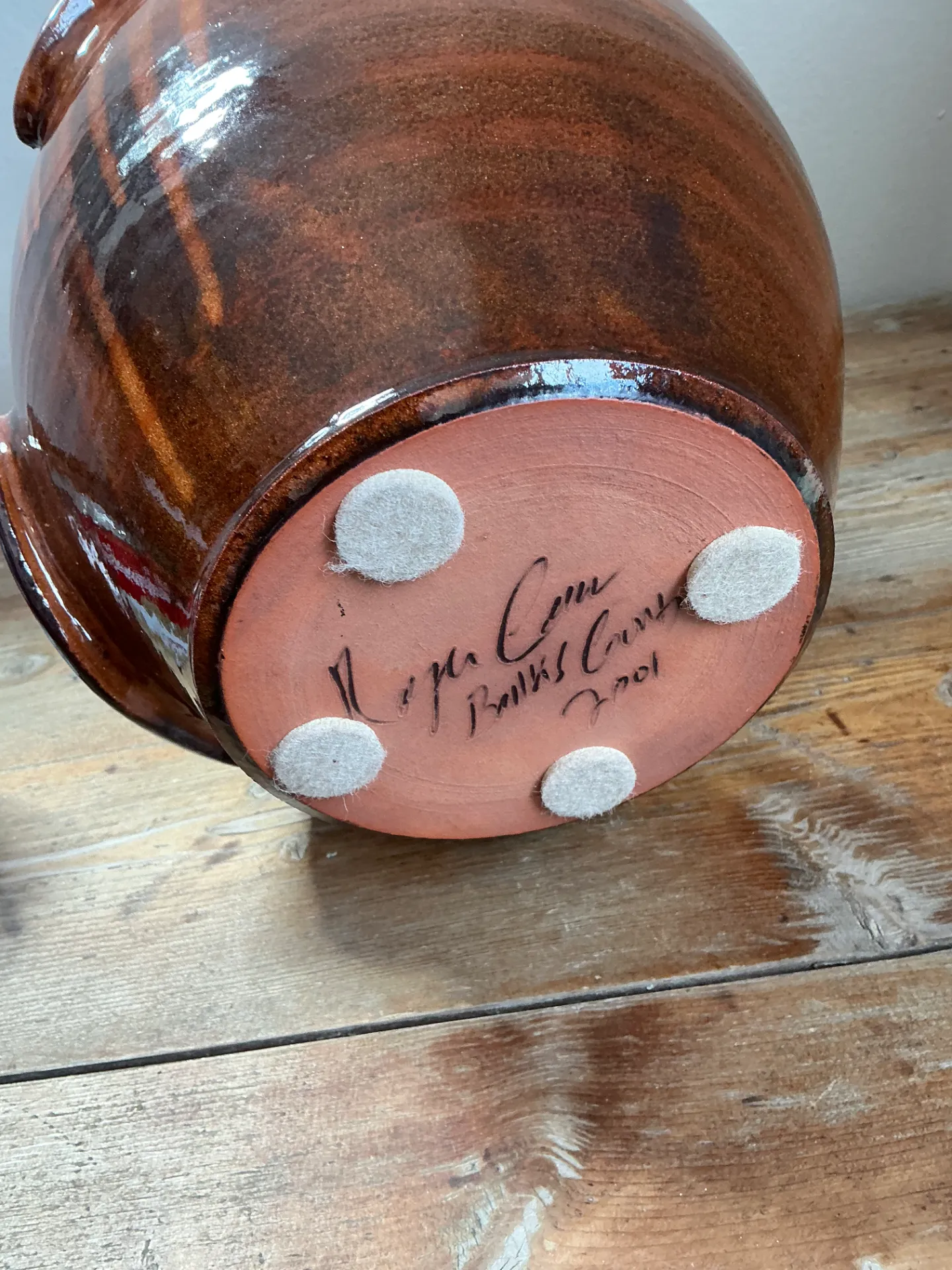 Vintage Brown Ceramic Face Jug — additional photo 3