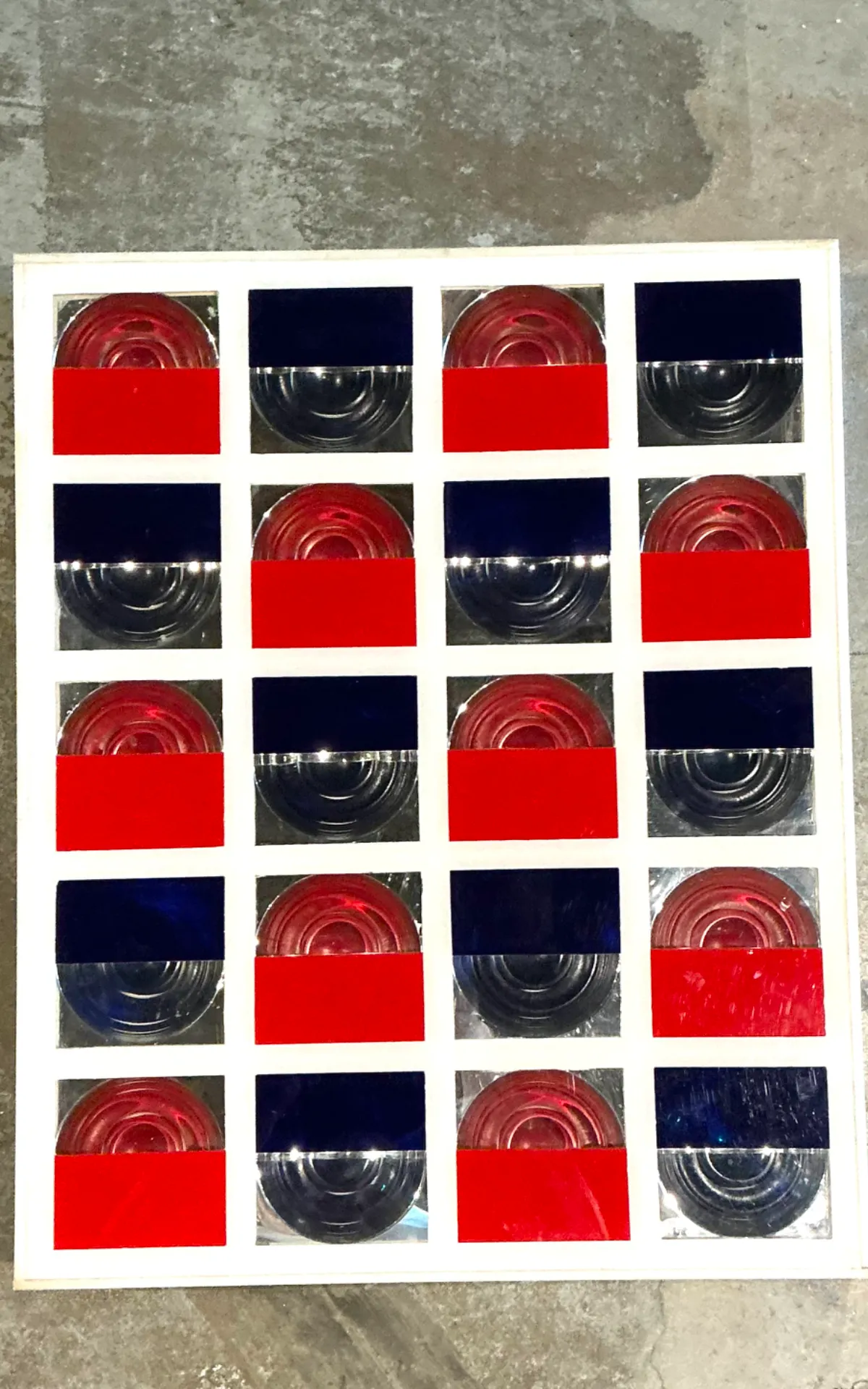 Vintage Lucite and Wood Geometric Wall Art — additional photo 6