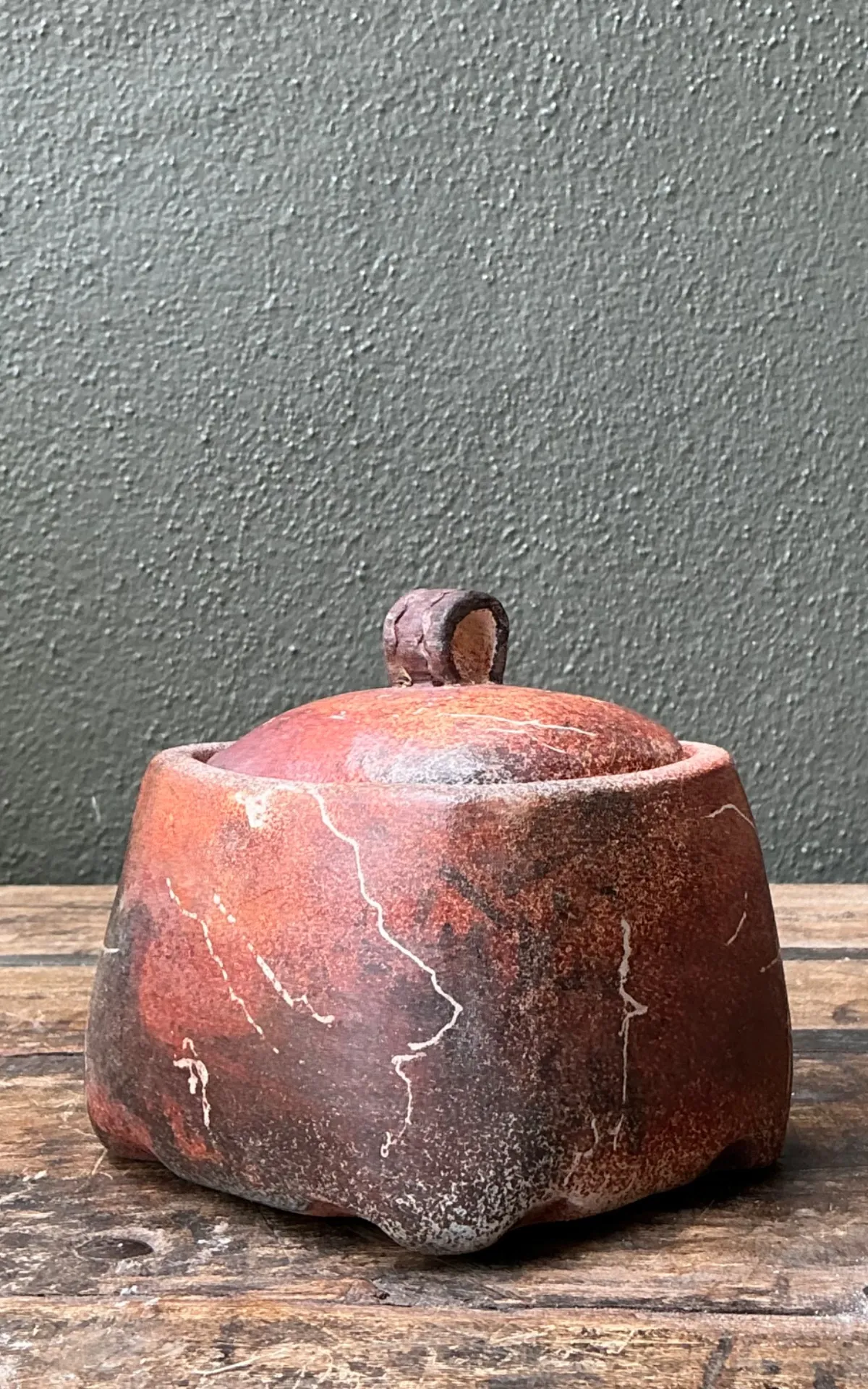 Vintage Studio Pottery Lidded Ceramic Jar