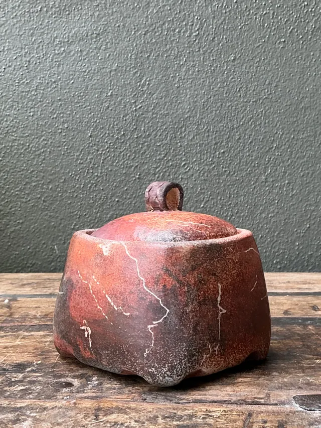 Vintage Studio Pottery Lidded Ceramic Jar — additional photo 1