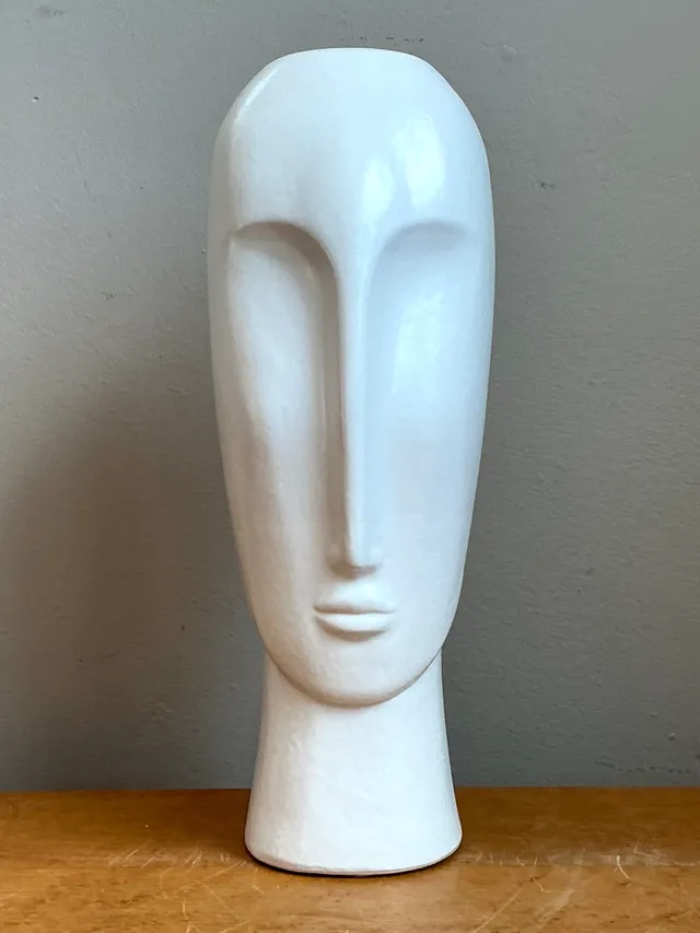 Vintage Abstract Ceramic Bust Sculpture — additional photo 2