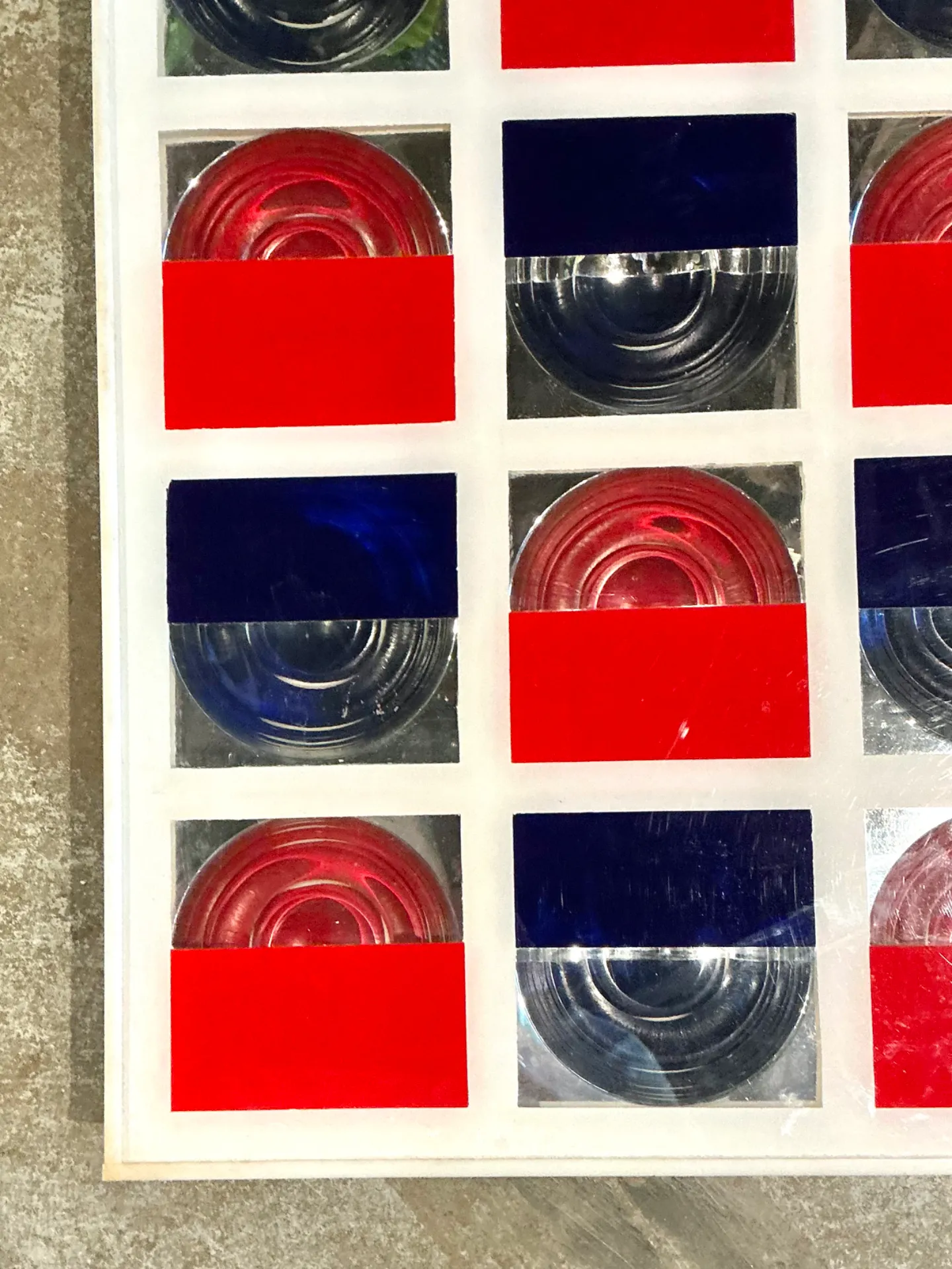 Vintage Lucite and Wood Geometric Wall Art — additional photo 4