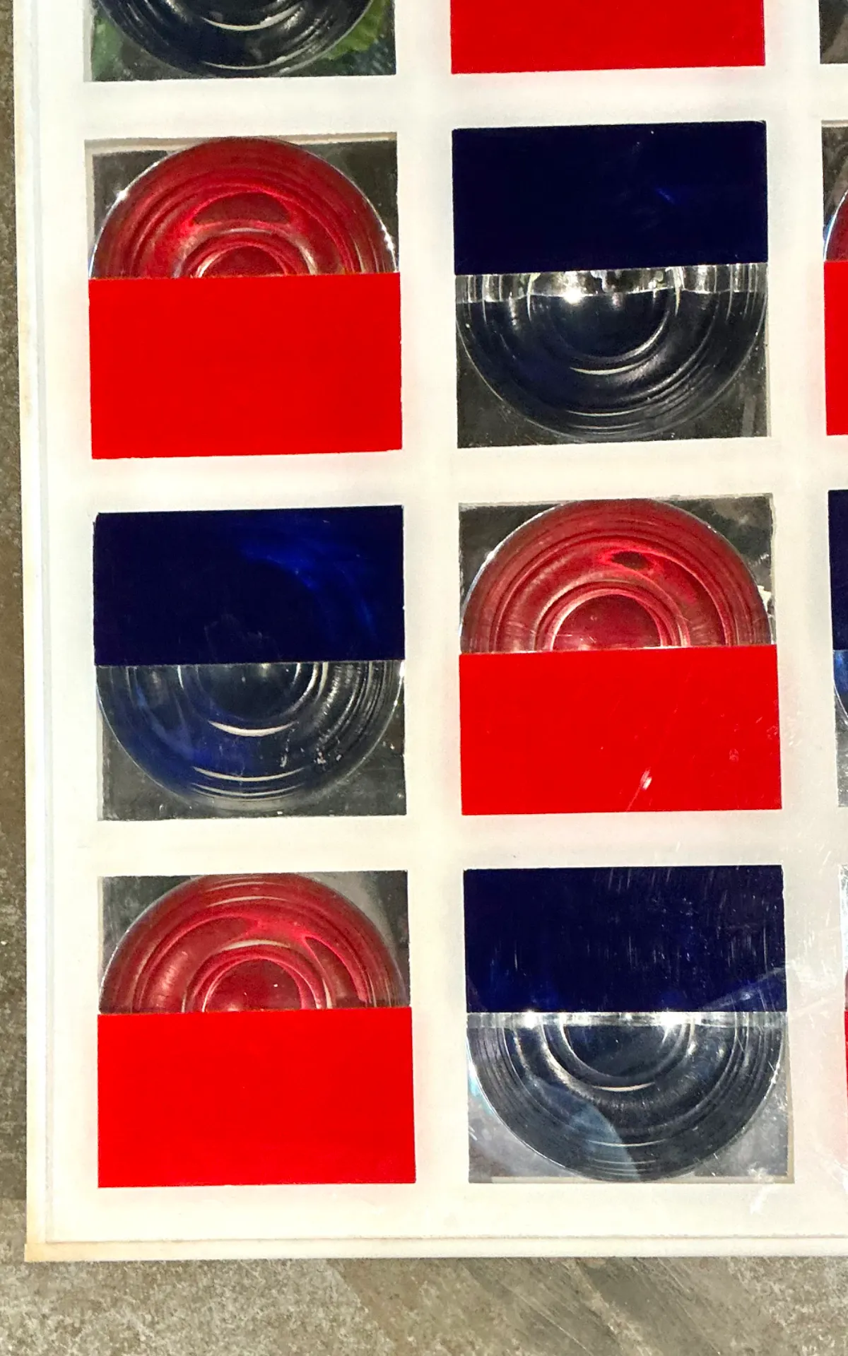 Vintage Lucite and Wood Geometric Wall Art — additional photo 4