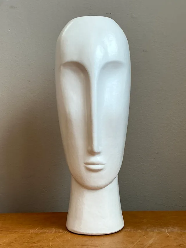 Vintage Abstract Ceramic Bust Sculpture — additional photo 4
