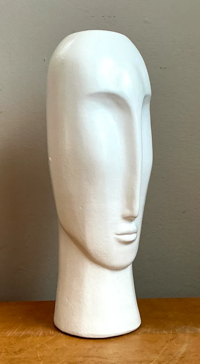 Vintage Abstract Ceramic Bust Sculpture — additional photo 1