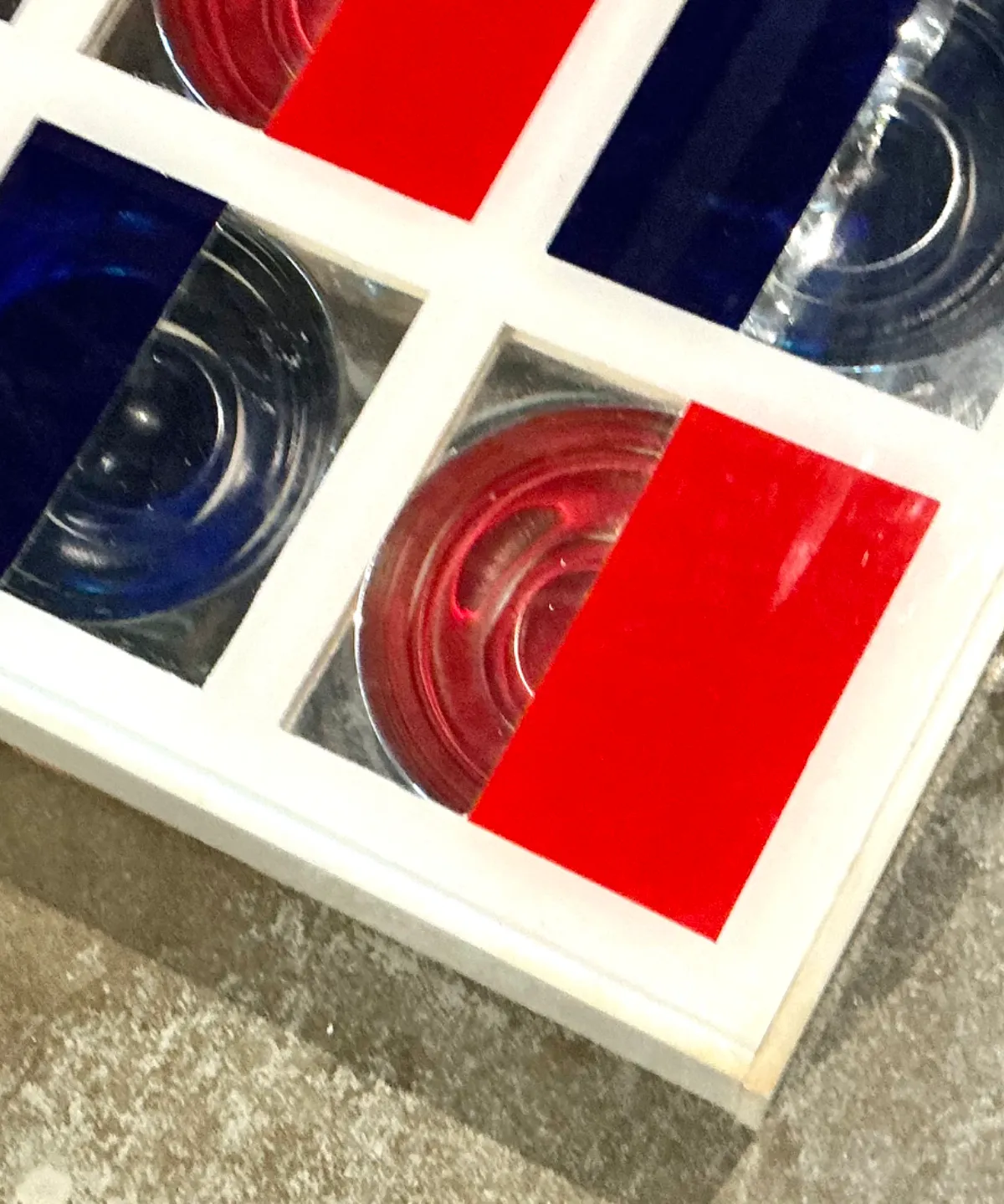 Vintage Lucite and Wood Geometric Wall Art — additional photo 7