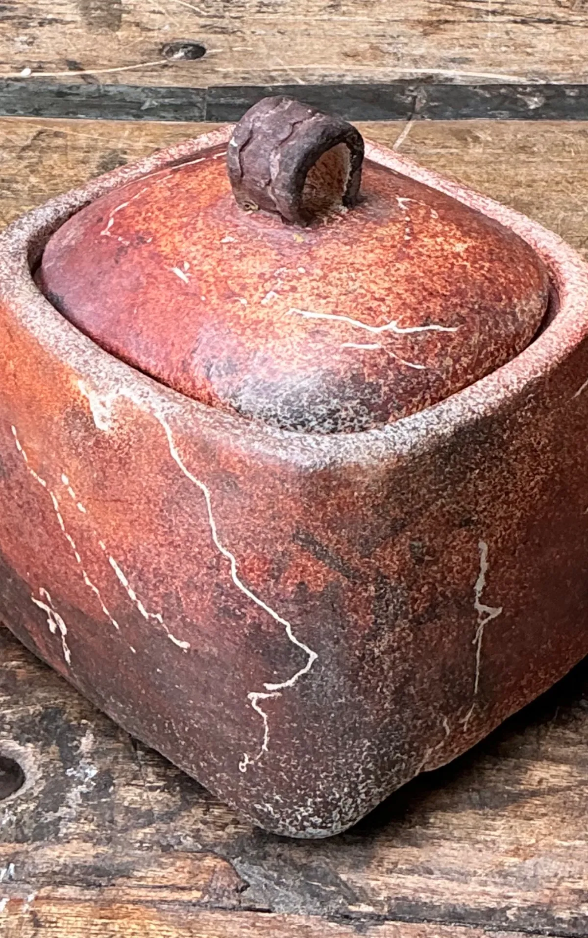 Vintage Studio Pottery Lidded Ceramic Jar — additional photo 3