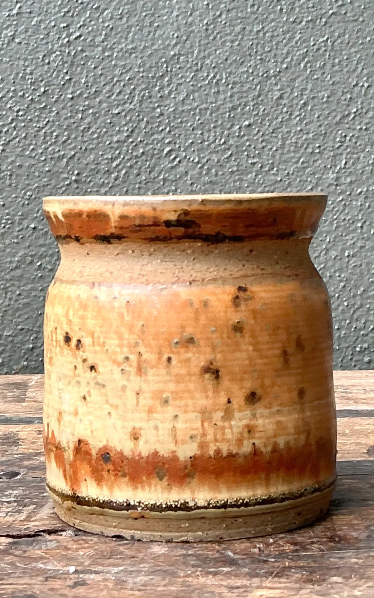 Vintage Studio Pottery Glazed Ceramic Vase — additional photo 3