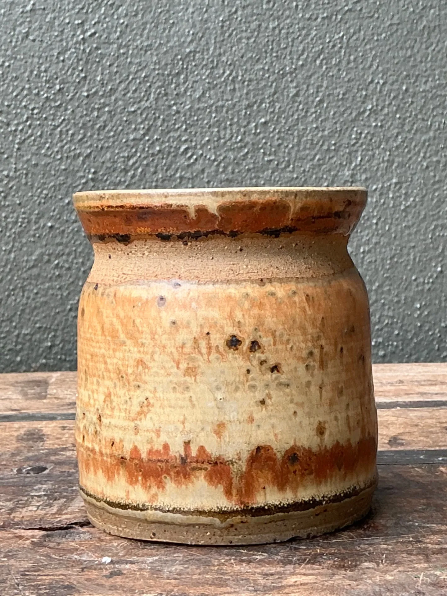 Vintage Studio Pottery Glazed Ceramic Vase — additional photo 2