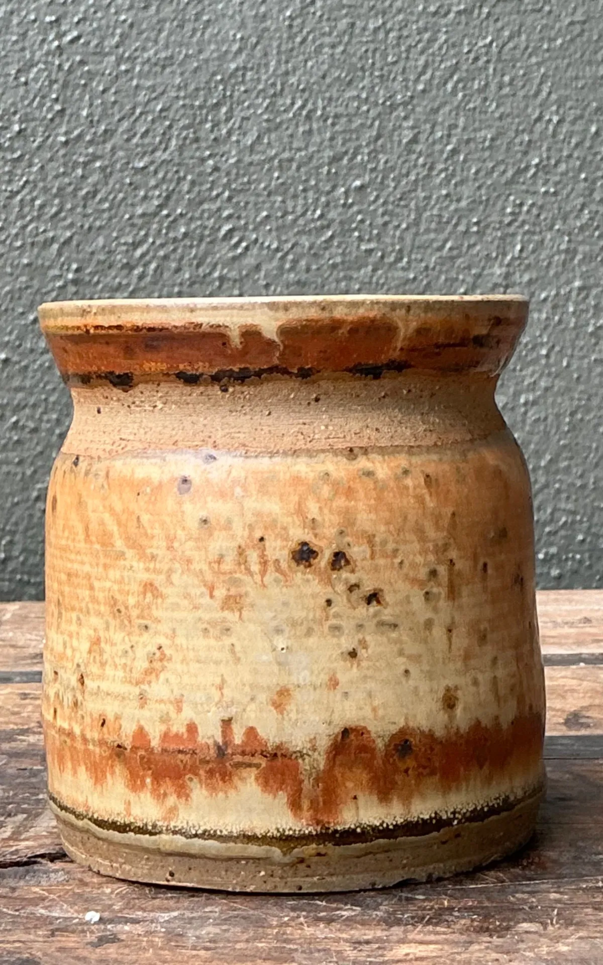 Vintage Studio Pottery Glazed Ceramic Vase — additional photo 4