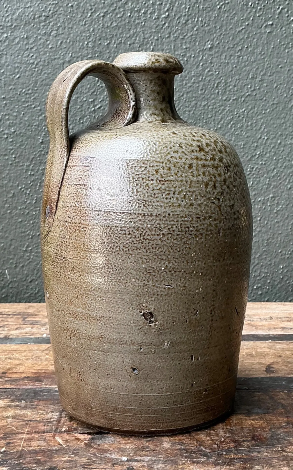 Antique Glazed Ceramic Jug — additional photo 2