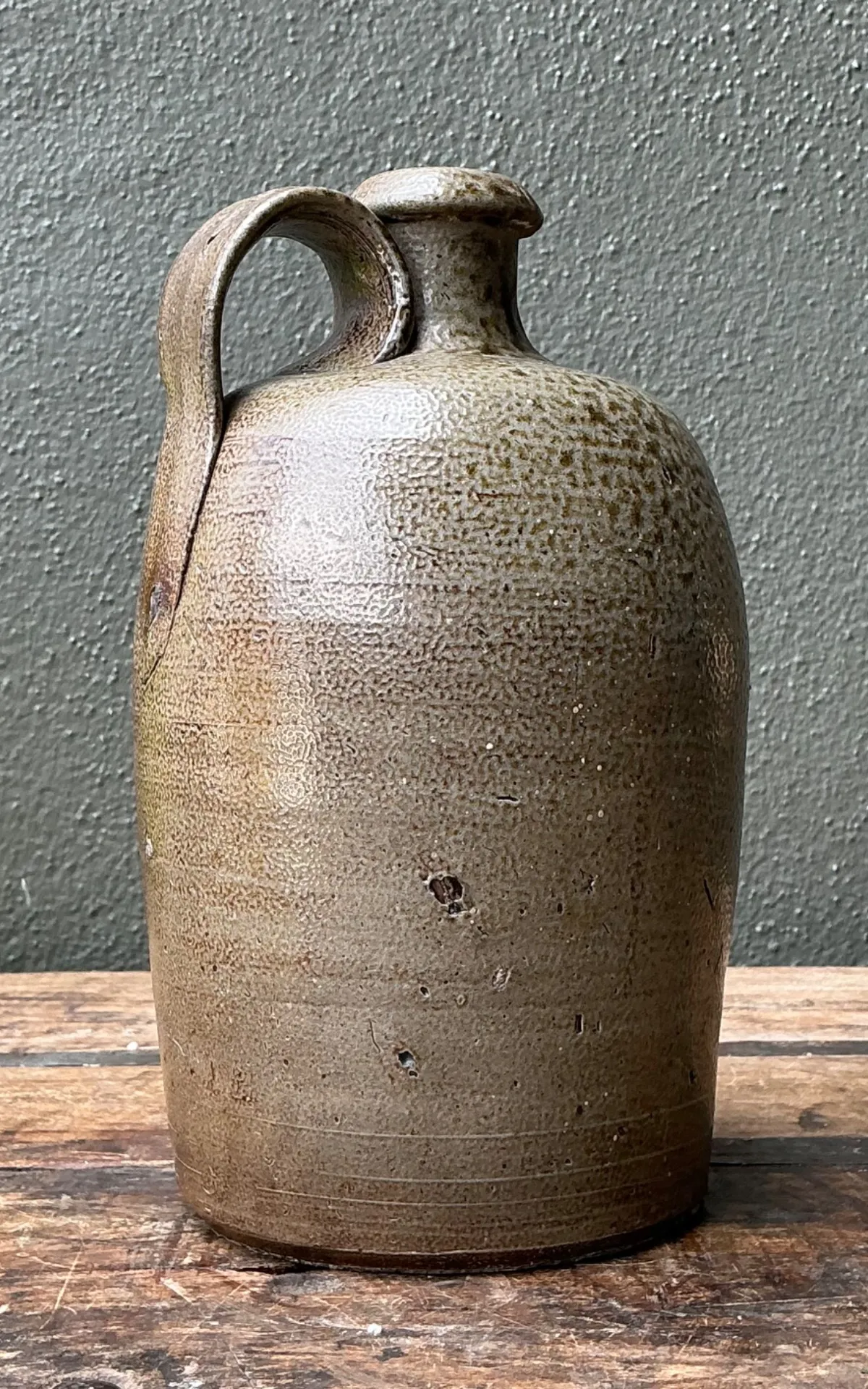 Antique Glazed Ceramic Jug — additional photo 4