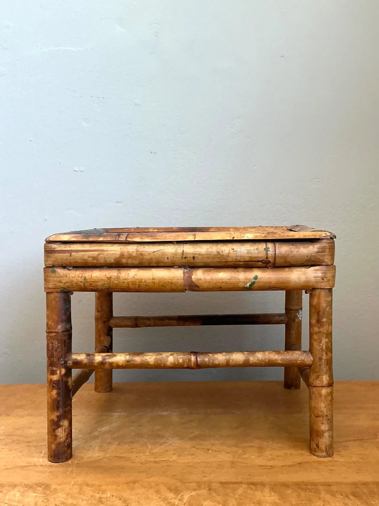Vintage Bamboo Accent Table — additional photo 2