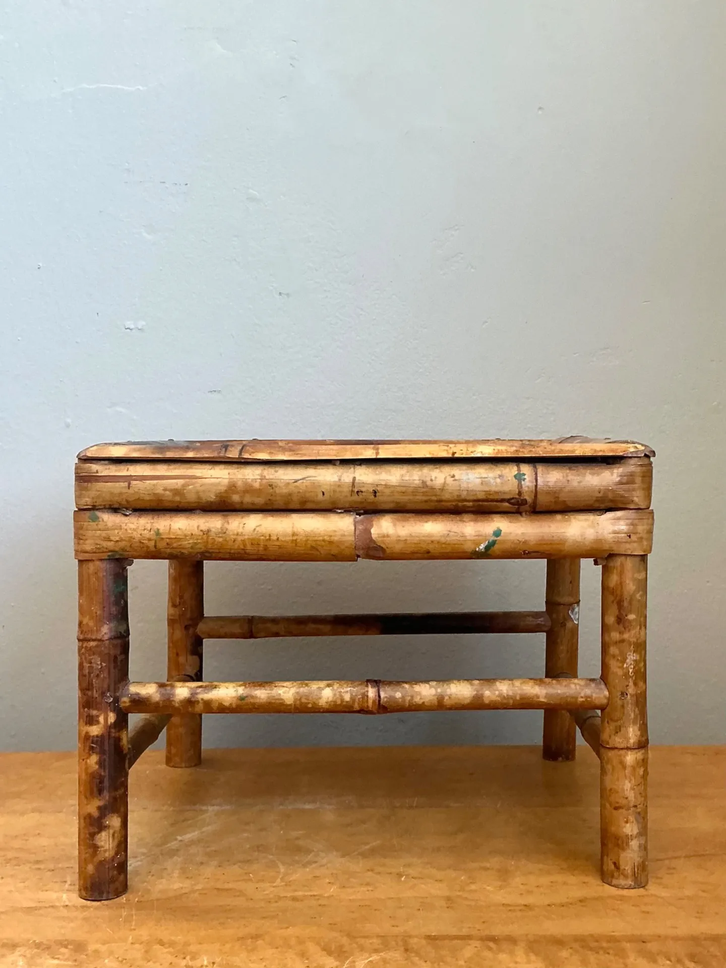 Vintage Bamboo Accent Table — additional photo 1