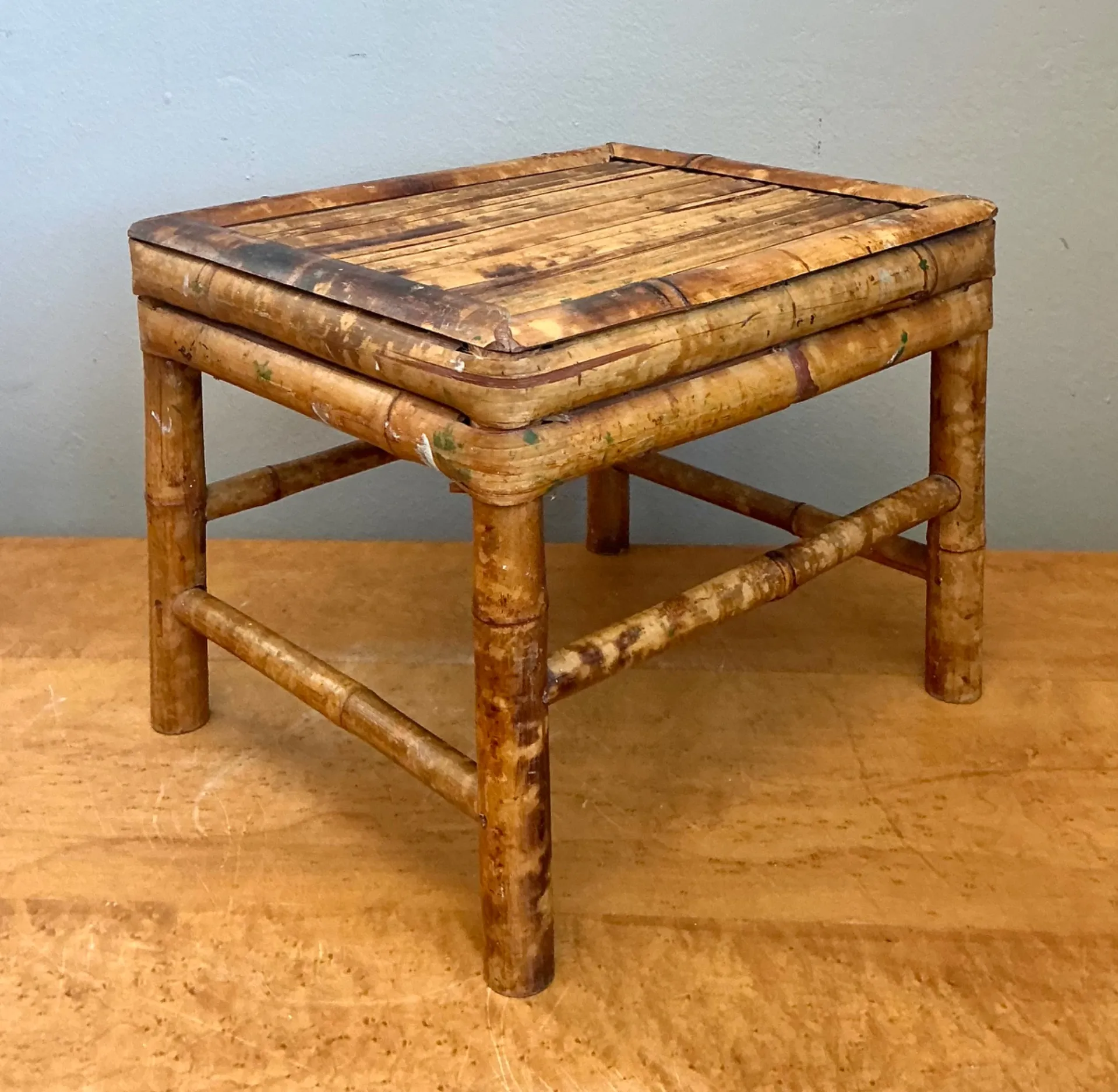 Vintage Bamboo Accent Table — additional photo 4