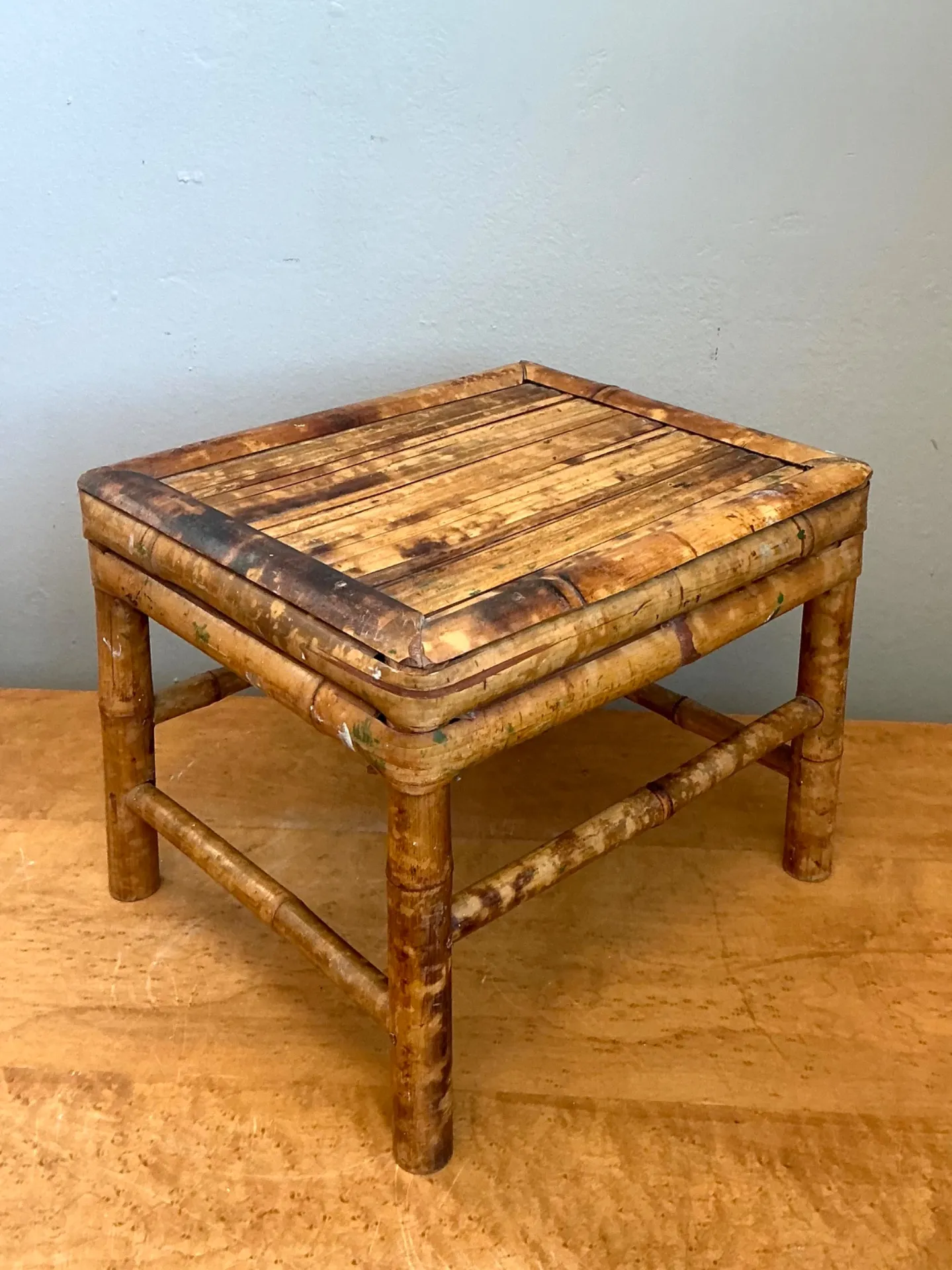 Vintage Bamboo Accent Table — additional photo 3