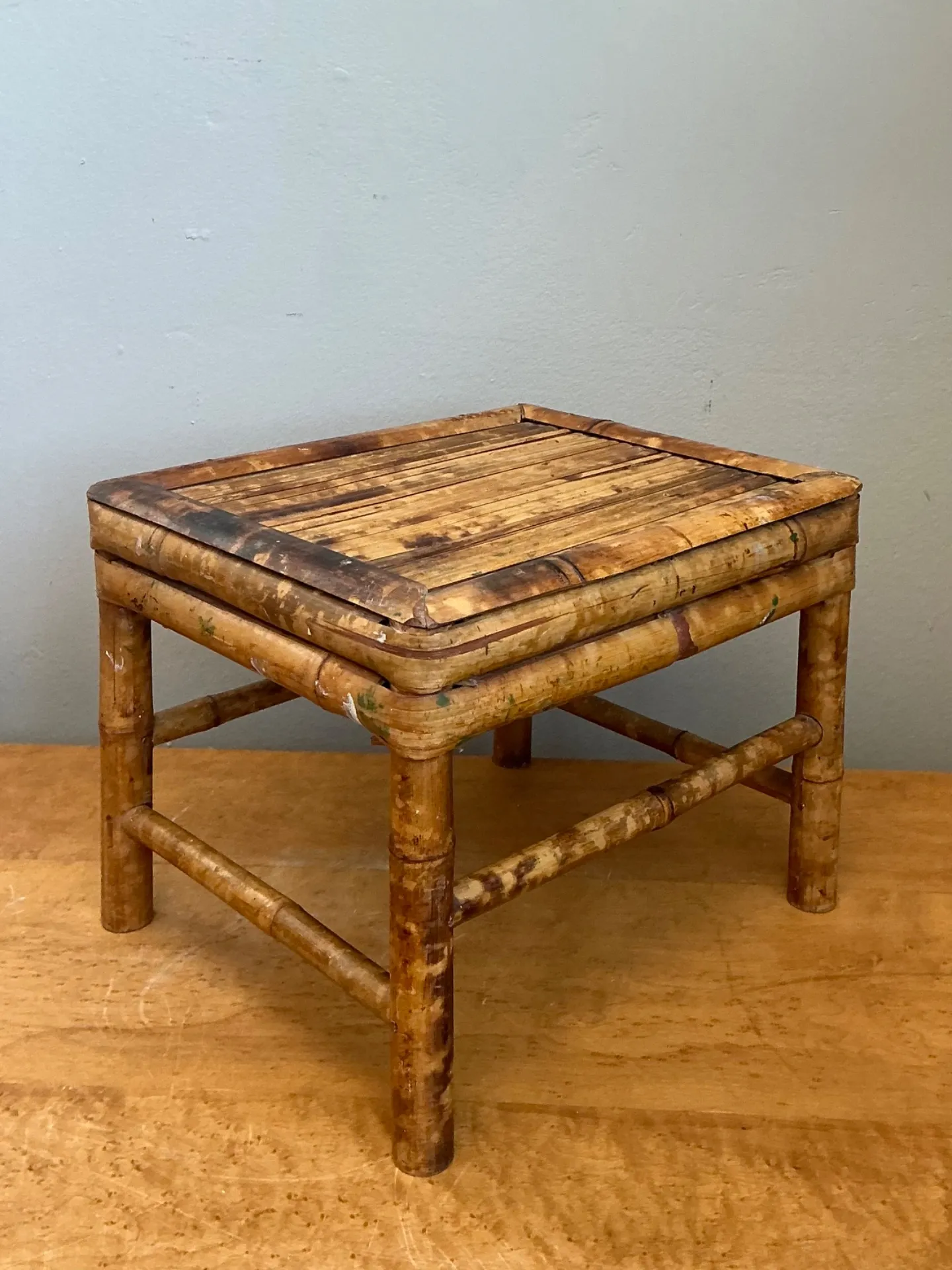 Vintage Bamboo Accent Table — additional photo 5