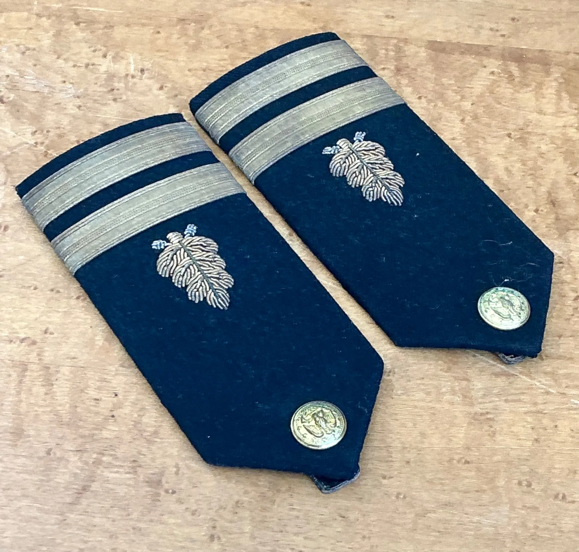 Vintage Navy Epaulettes with Gold Embroidery — additional photo 7