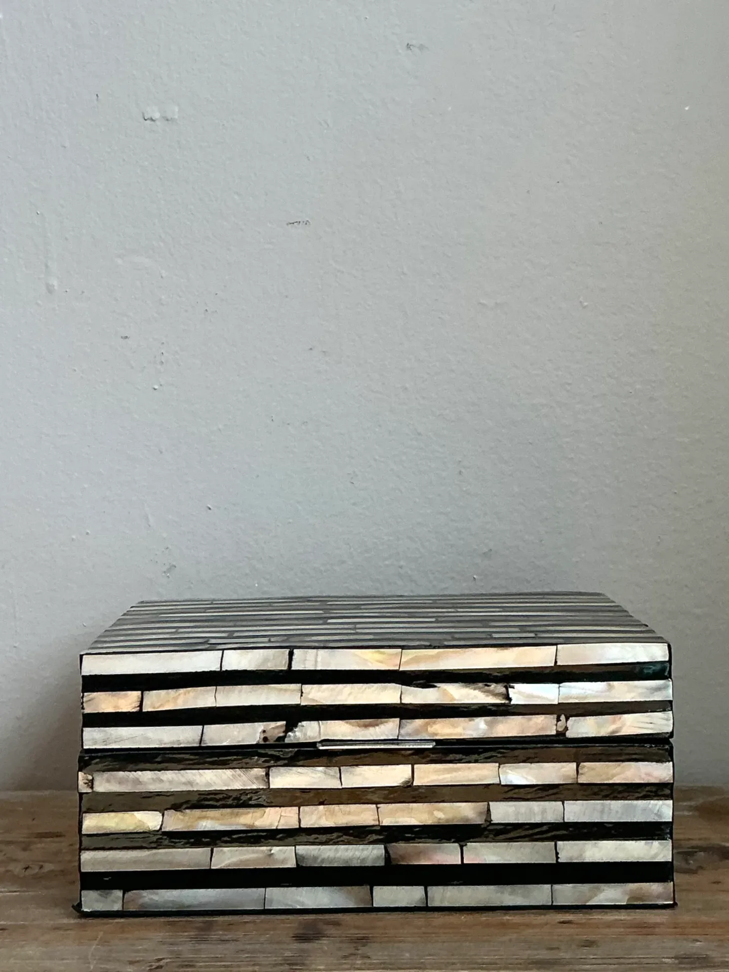 Vintage Striped Inlaid Decorative Box — additional photo 7