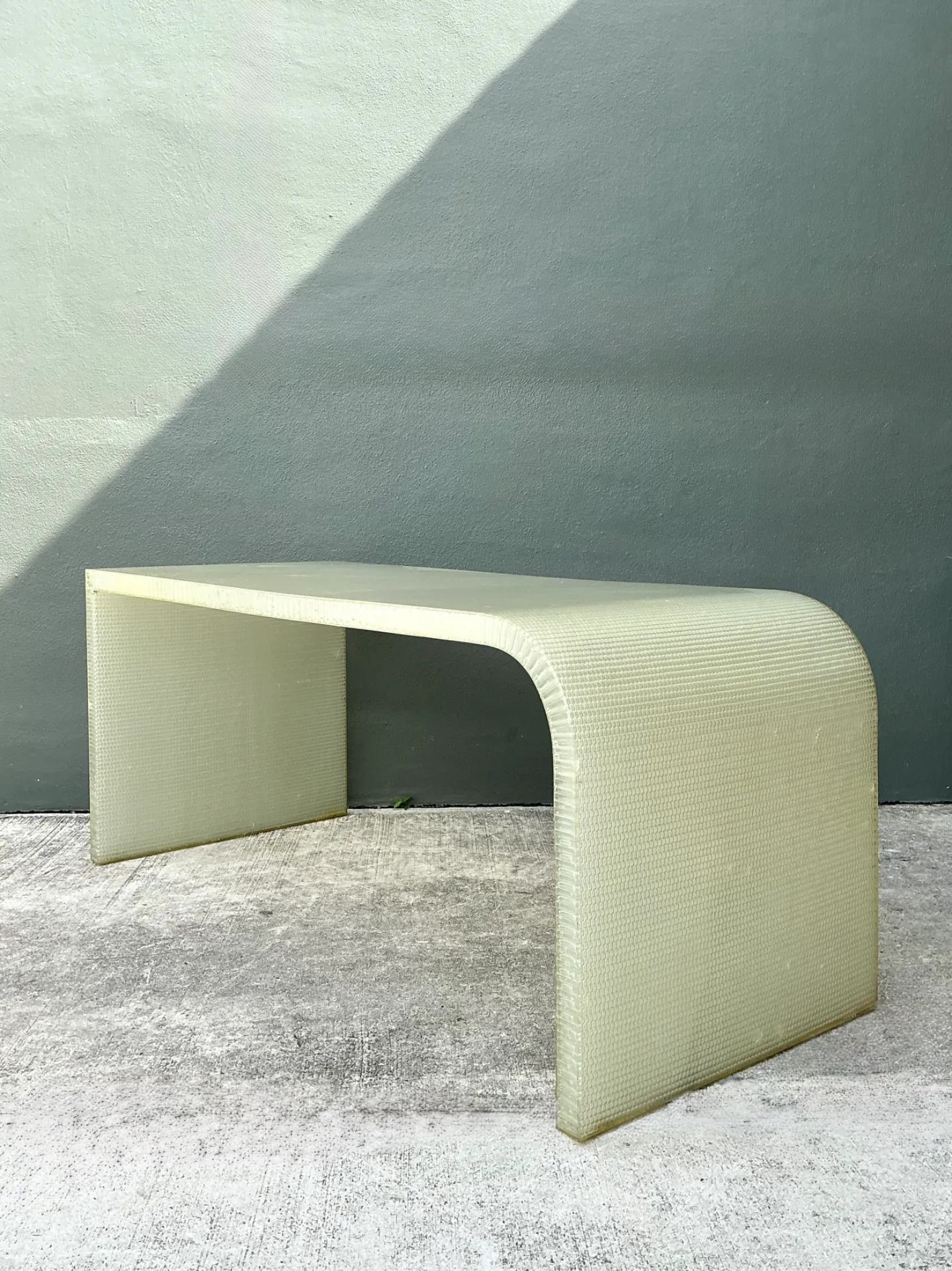 Vintage Cast Polymer Panelite Waterfall Desk After Rem Koolhaas — additional photo 6