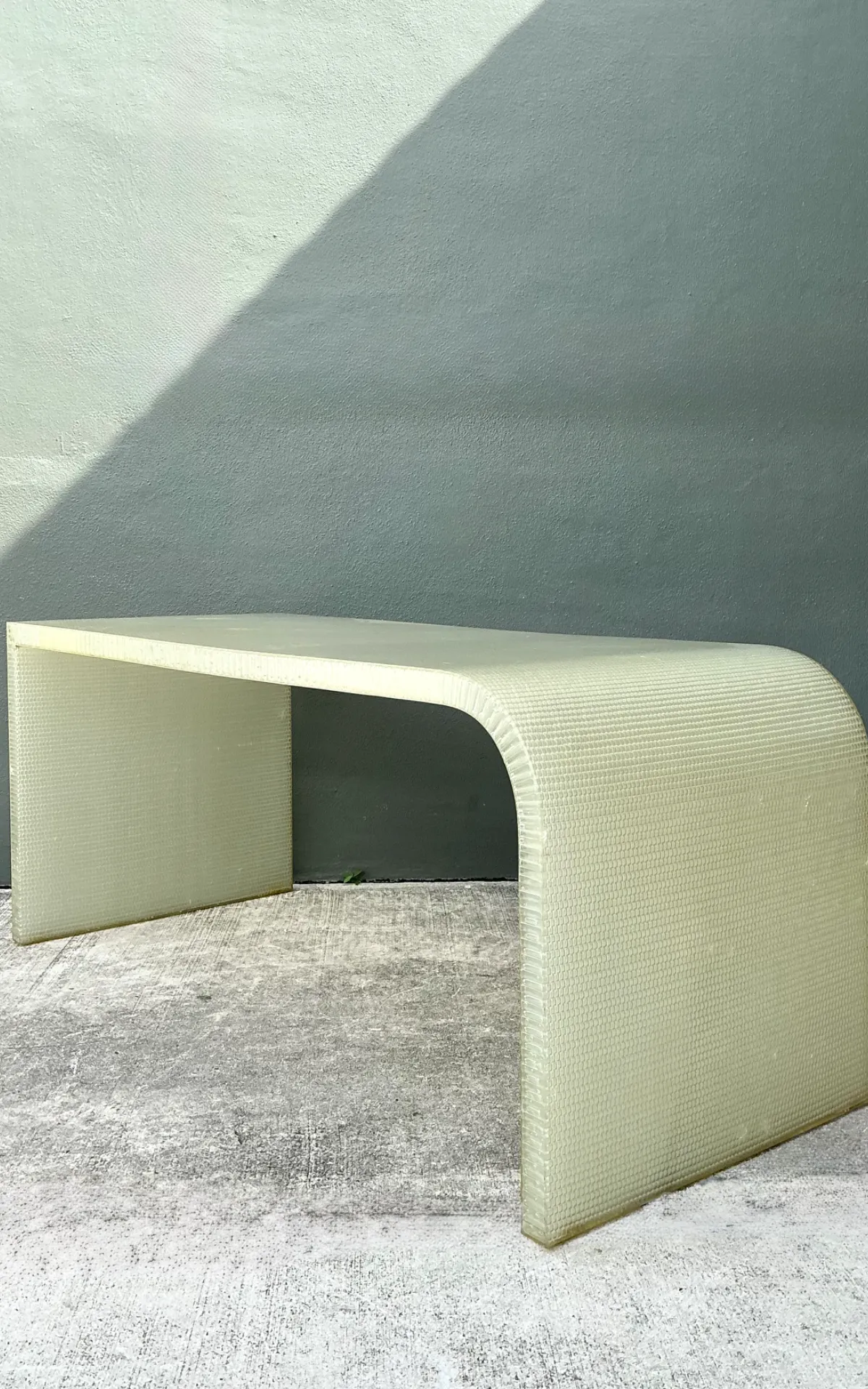 Vintage Cast Polymer Panelite Waterfall Desk After Rem Koolhaas — additional photo 6